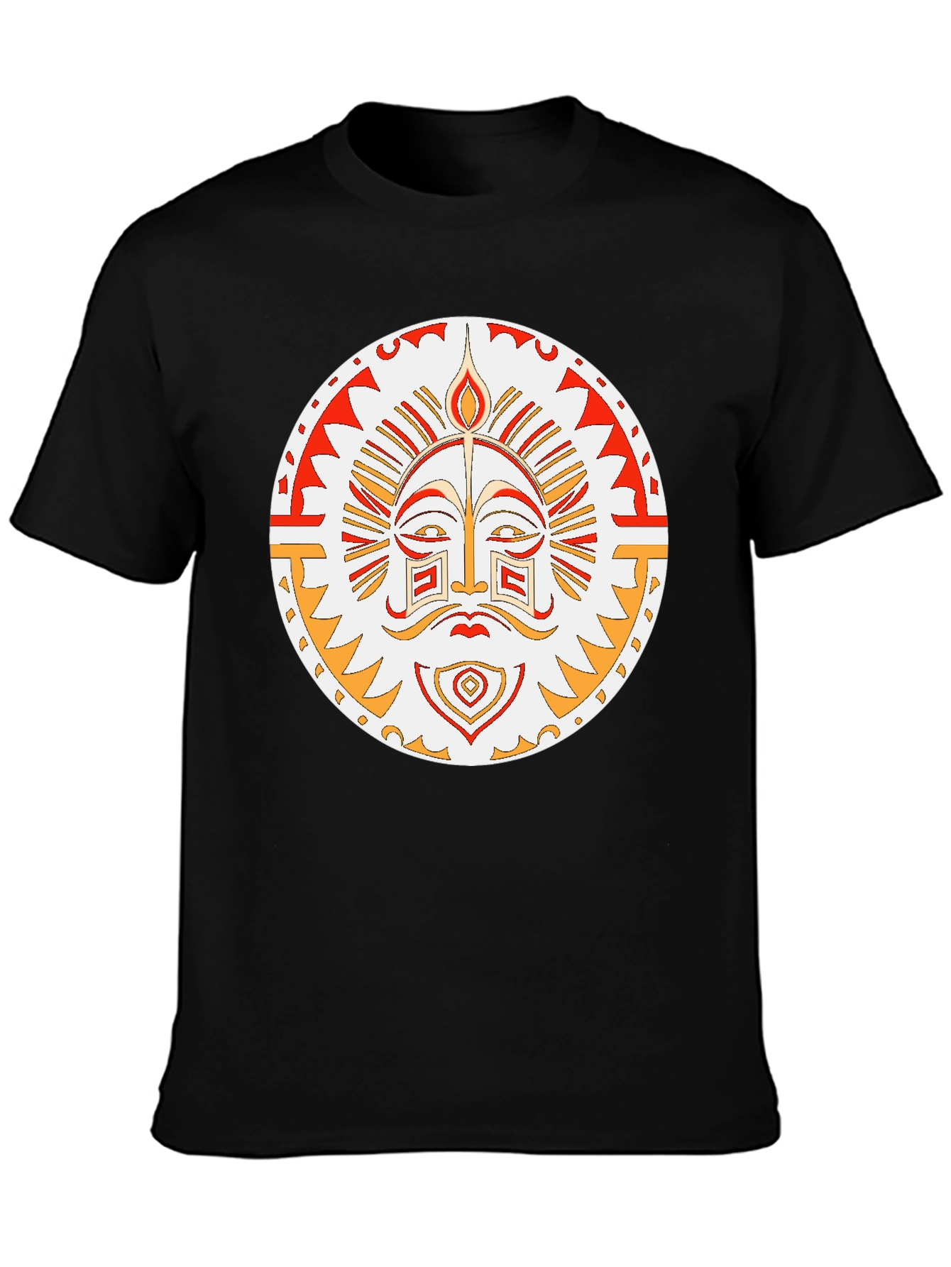 Tribal Sun Graphic T-Shirt - Unique Design