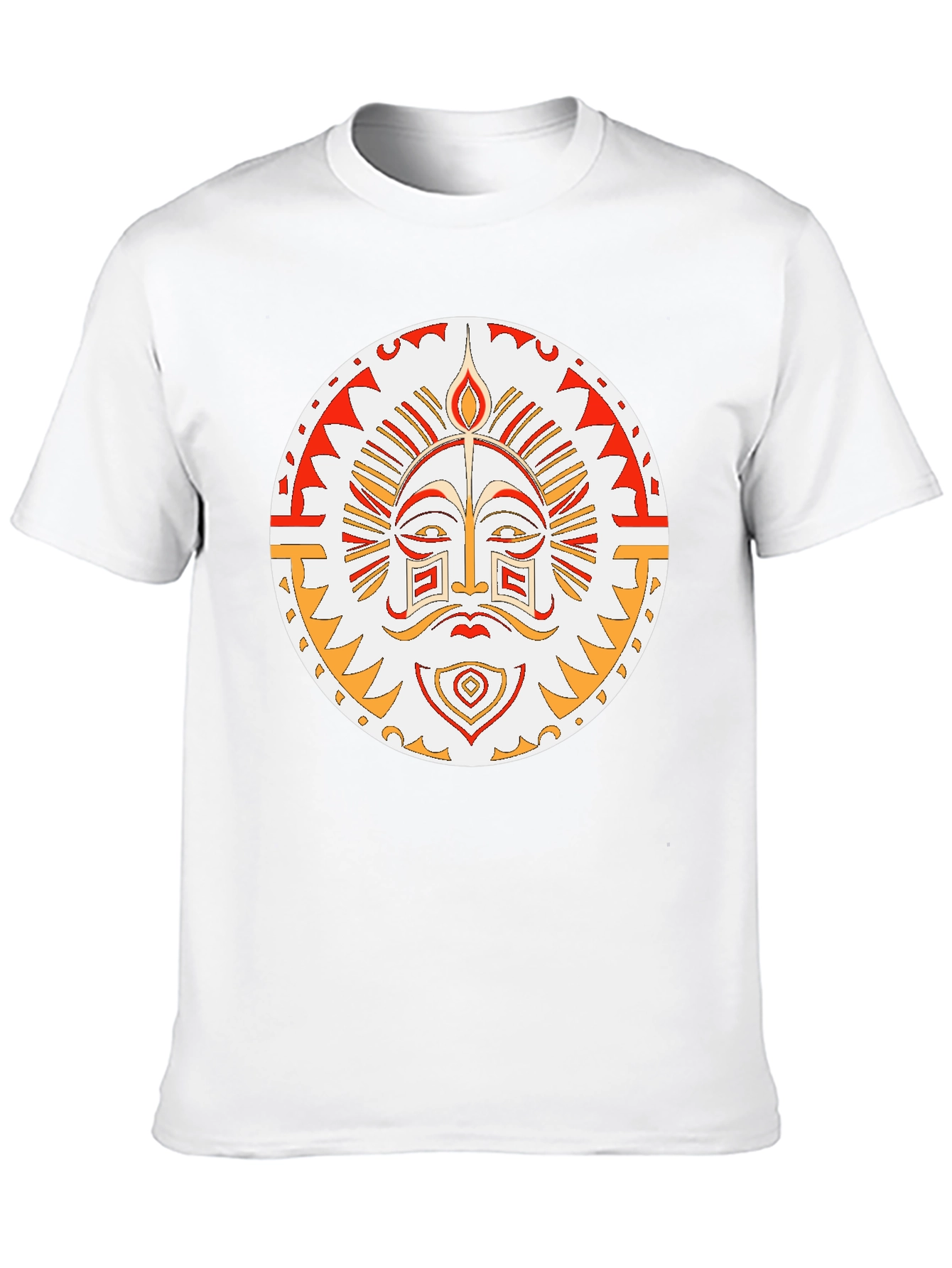 Tribal Sun Graphic T-Shirt - Unique Design