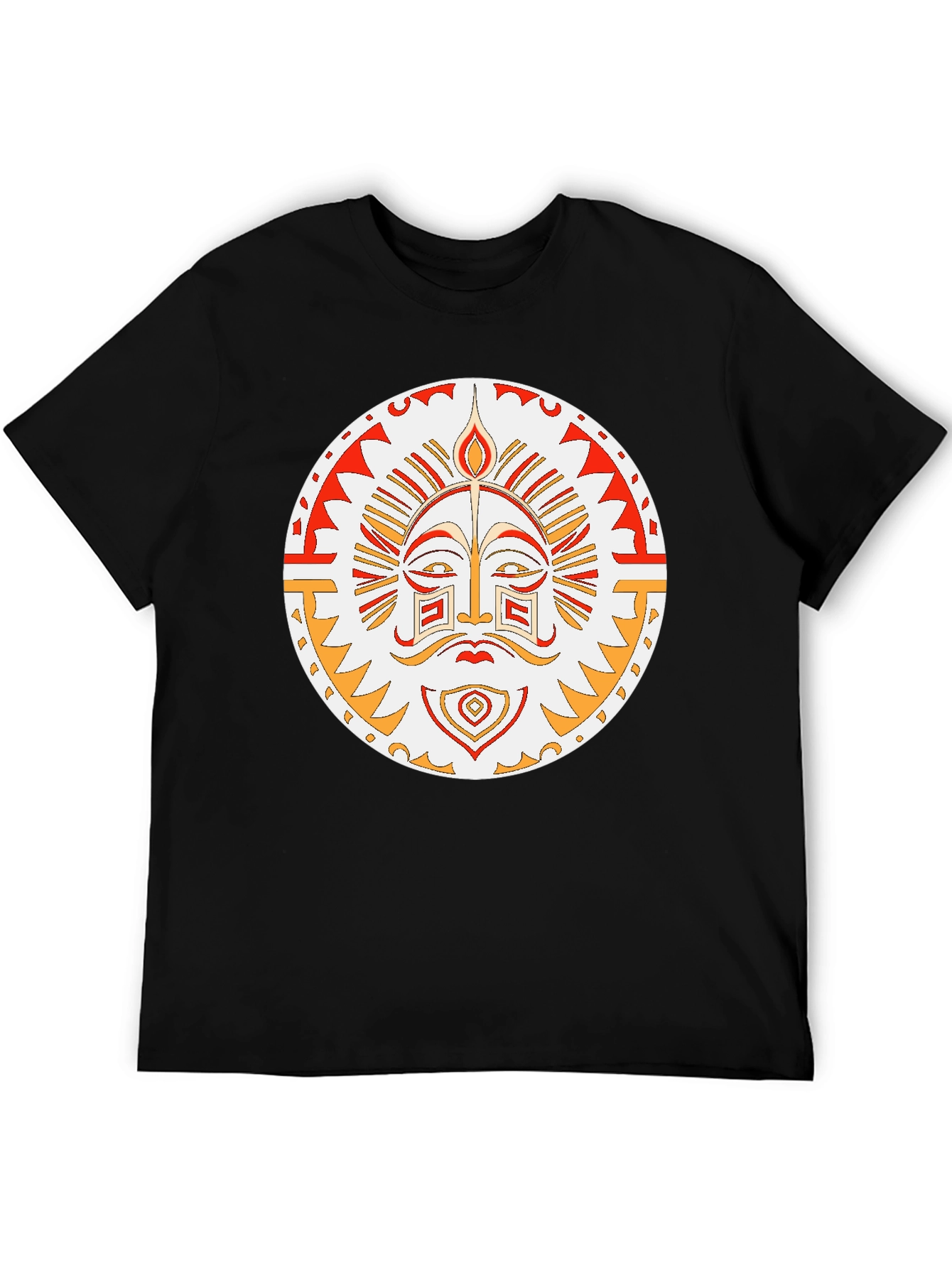 Tribal Sun Graphic T-Shirt - Unique Design