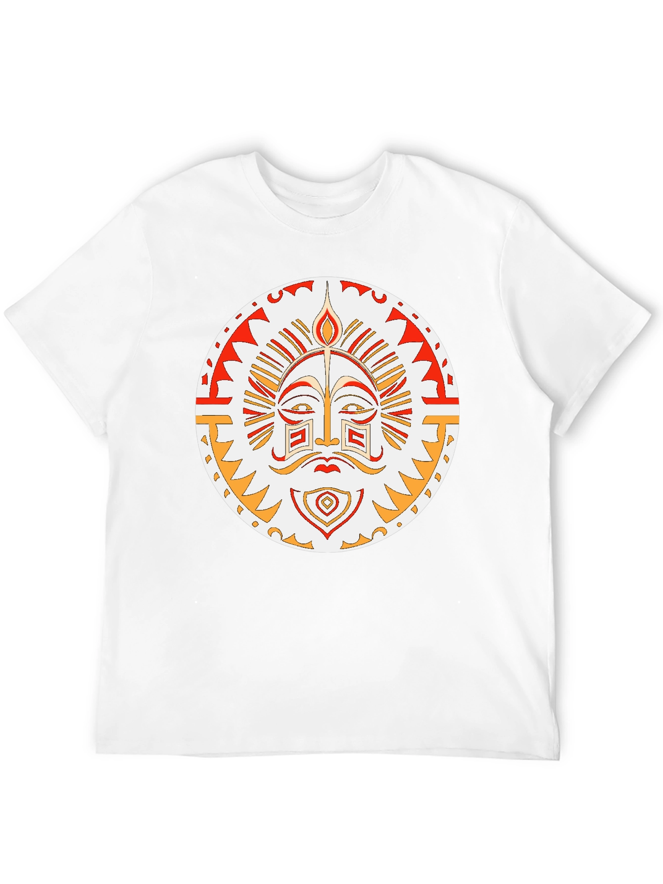 Tribal Sun Graphic T-Shirt - Unique Design