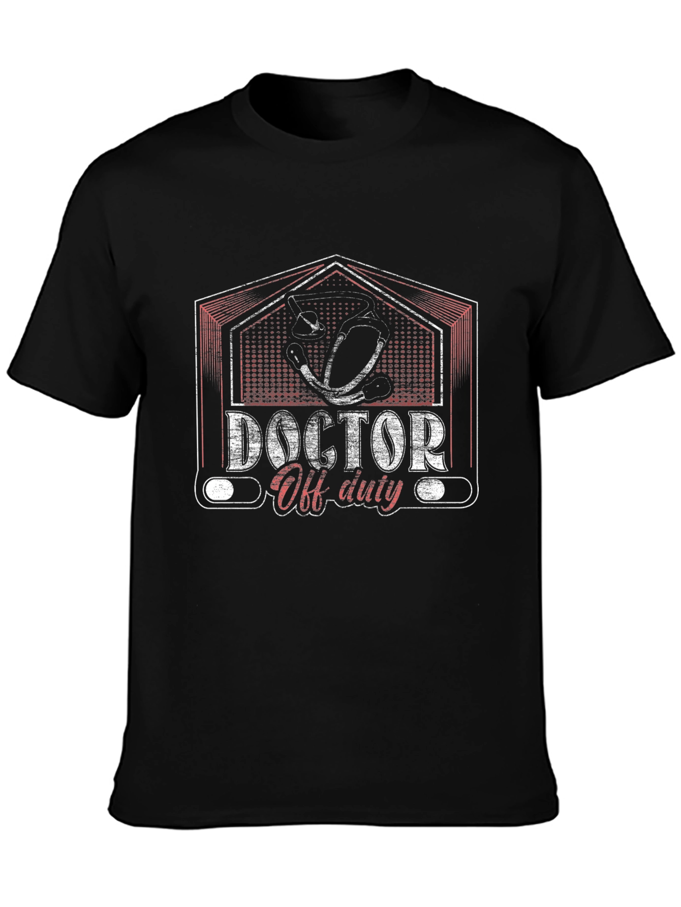 Doctor Off Duty Graphic T-Shirt - Black