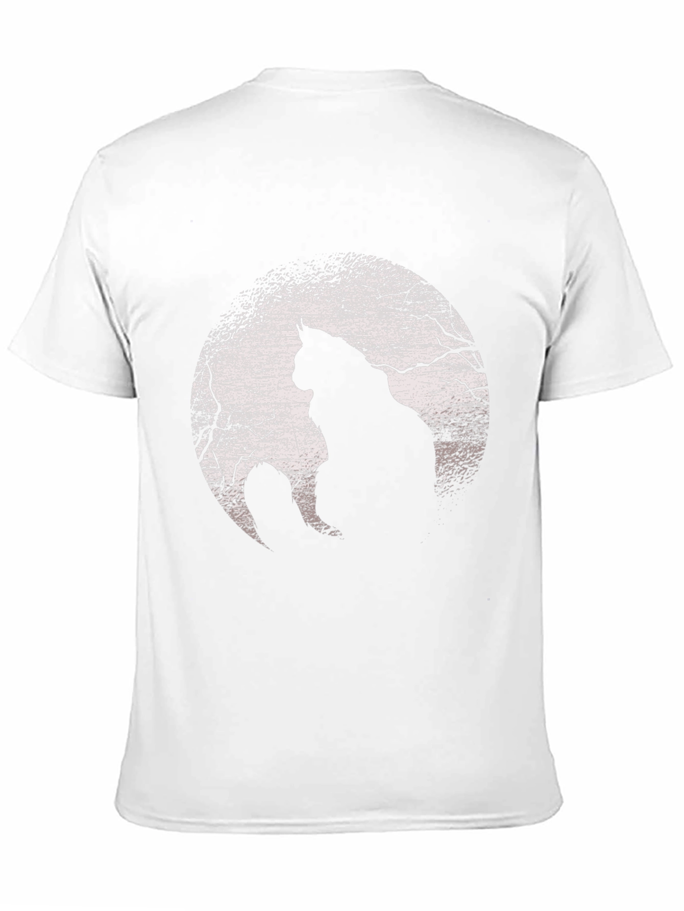 Cat Silhouette Moon Graphic T-Shirt