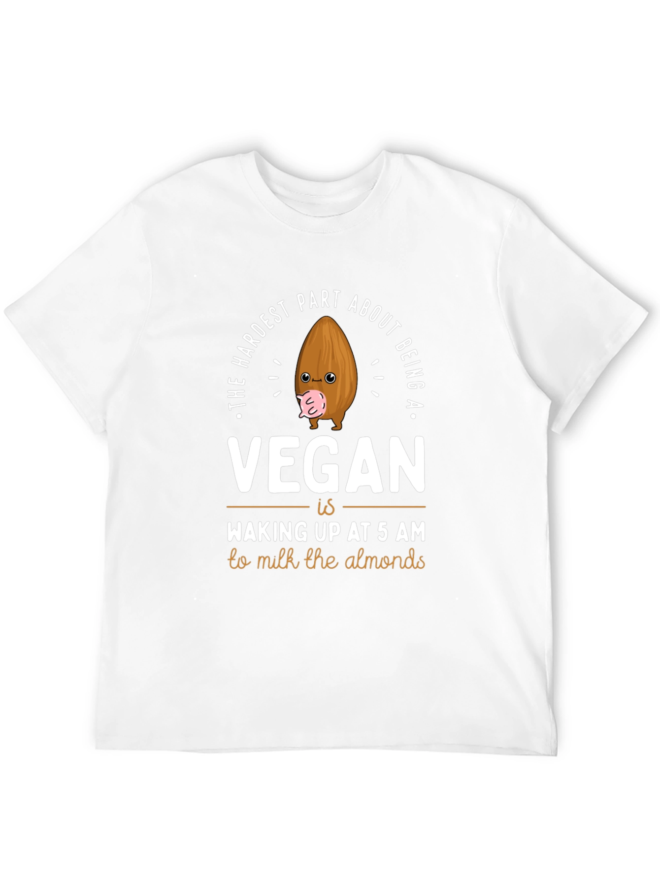 Vegan Almond Milk T-Shirt: Funny Vegan Graphic Tee