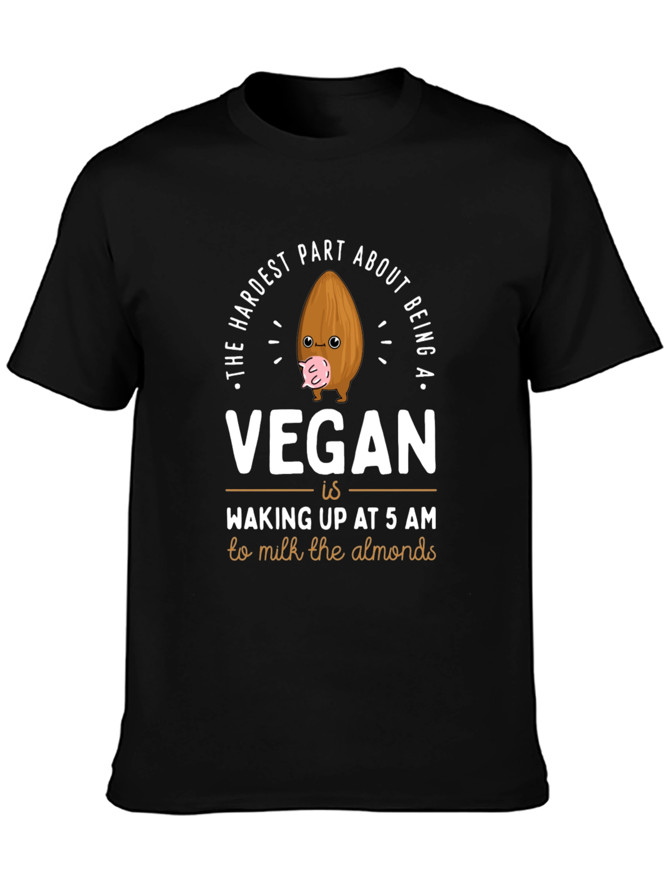 Vegan Almond Milk T-Shirt: Funny Vegan Graphic Tee