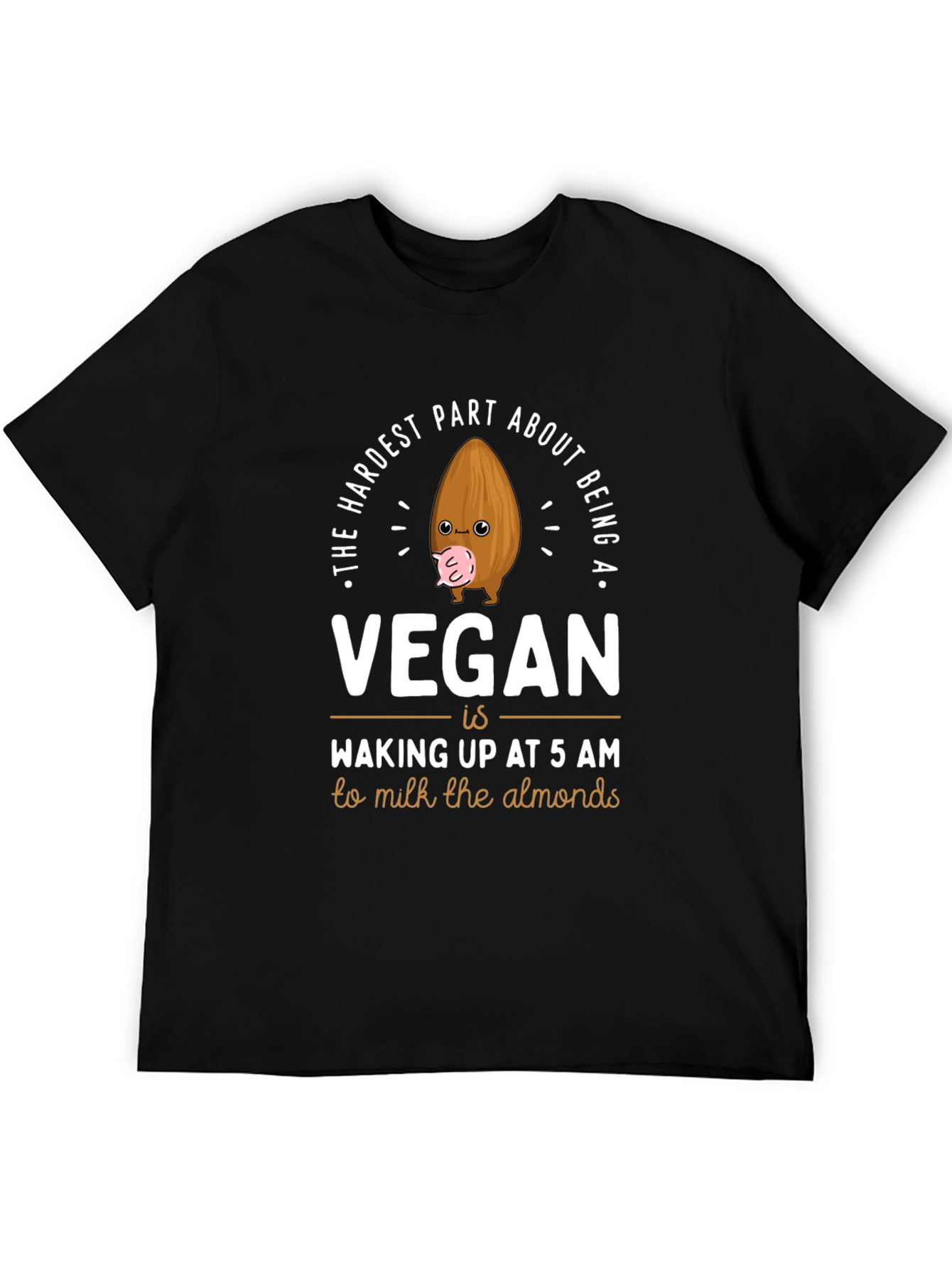 Vegan Almond Milk T-Shirt: Funny Vegan Graphic Tee