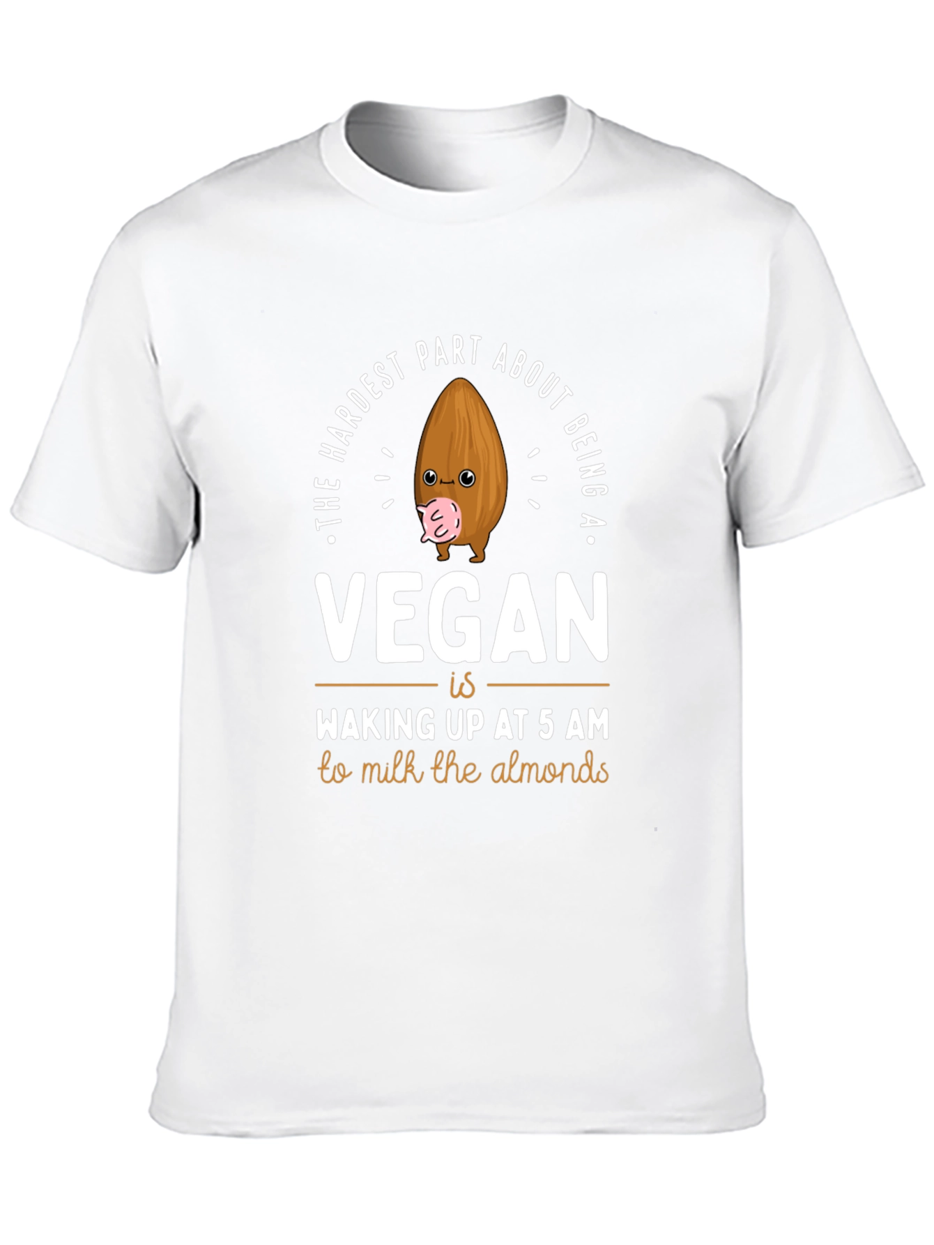 Vegan Almond Milk T-Shirt: Funny Vegan Graphic Tee