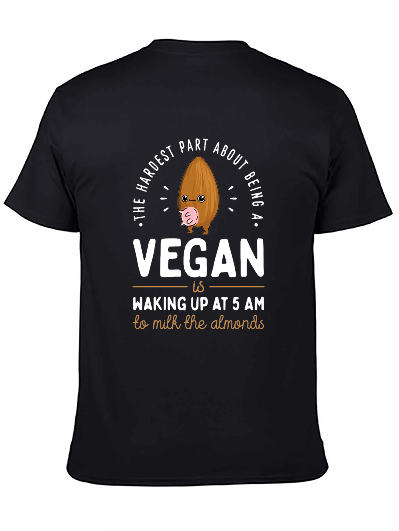 Vegan Almond Milk T-Shirt: Funny Vegan Graphic Tee