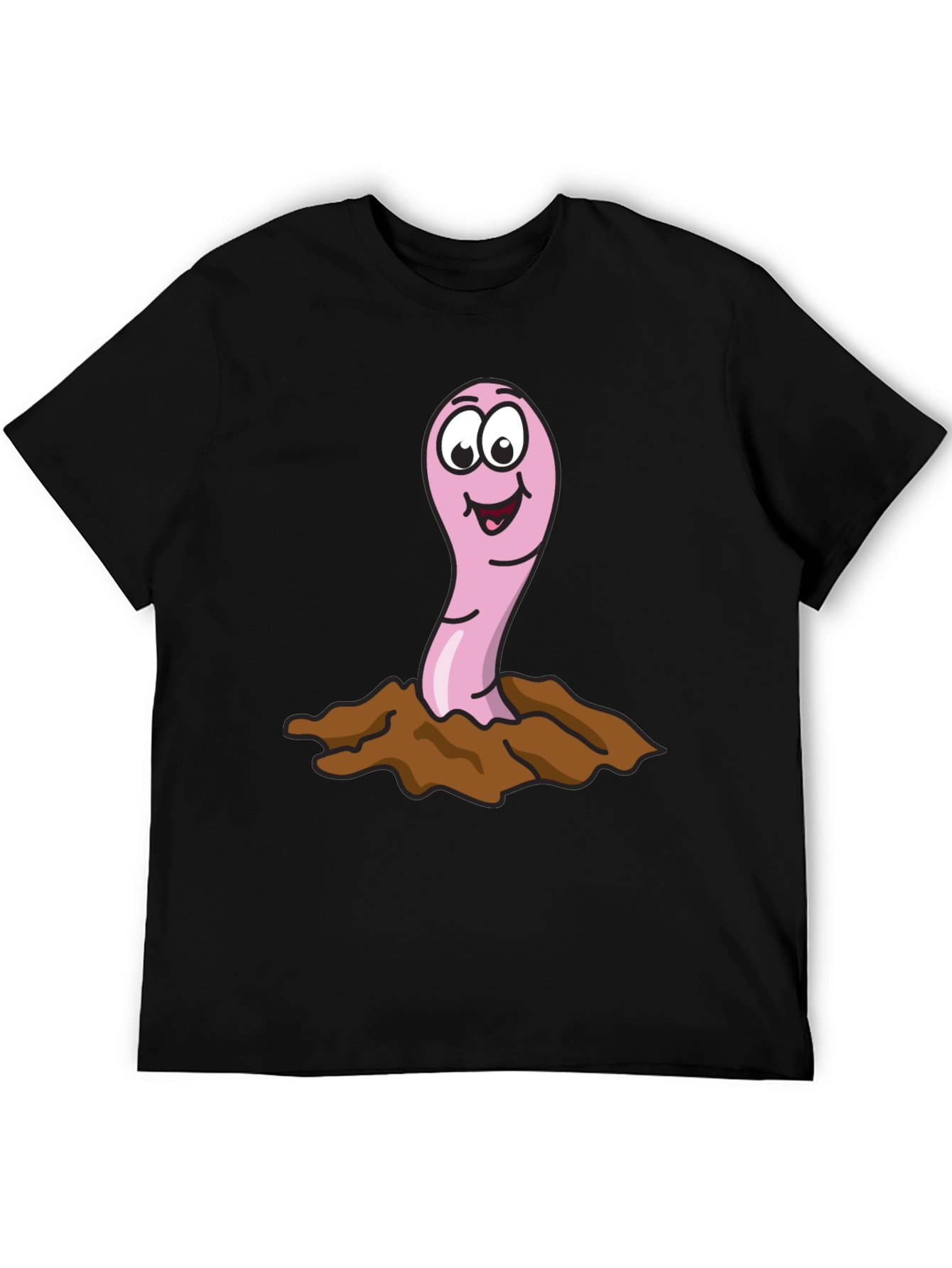 Funny Worm T-Shirt - Cartoon Earthworm Tee