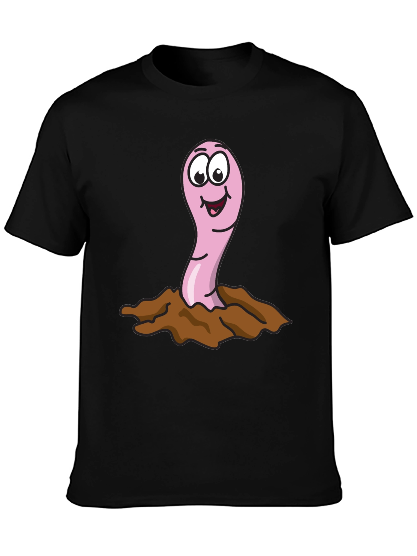 Funny Worm T-Shirt - Cartoon Earthworm Tee