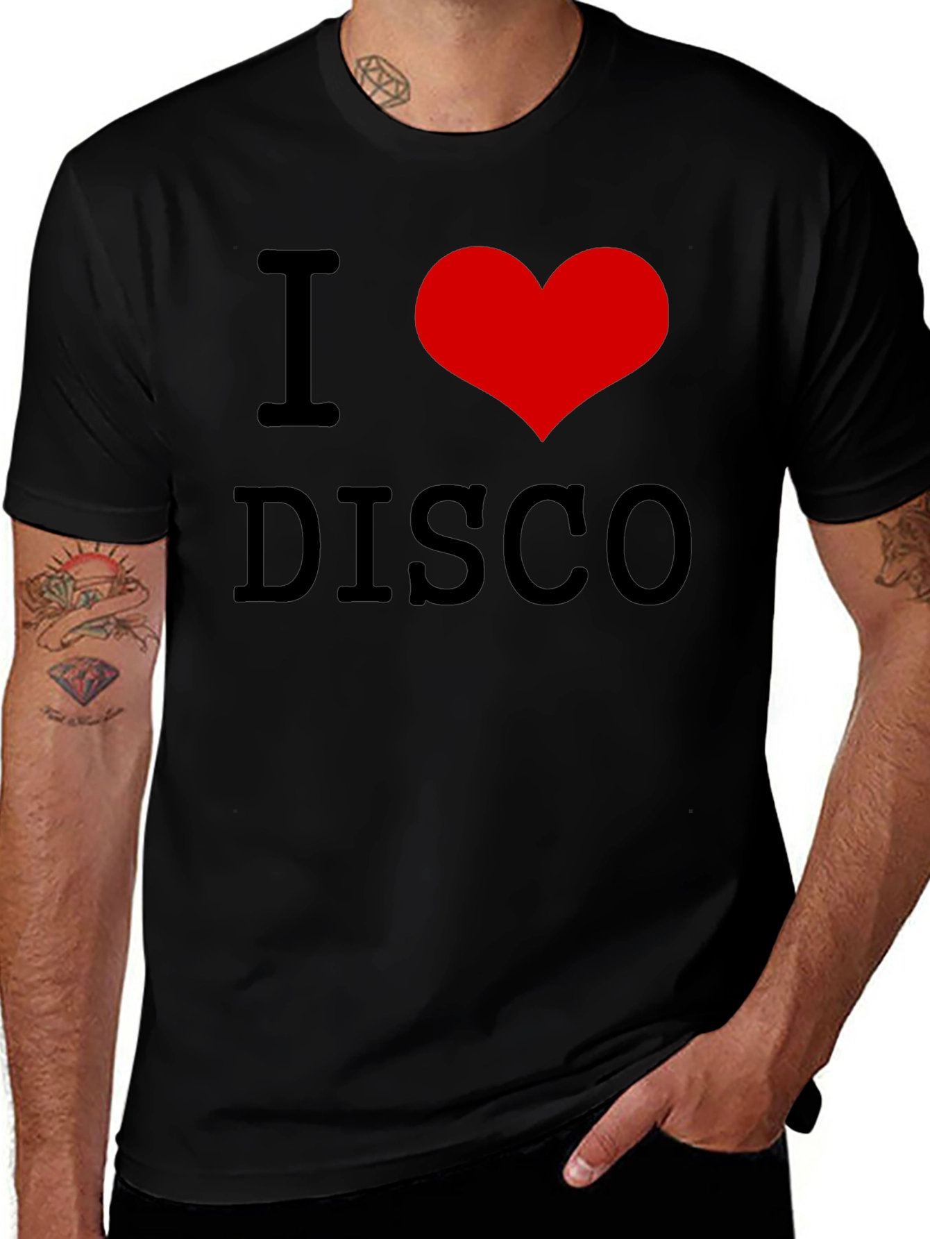 I Heart Disco Graphic Tee - Retro Dance Shirt