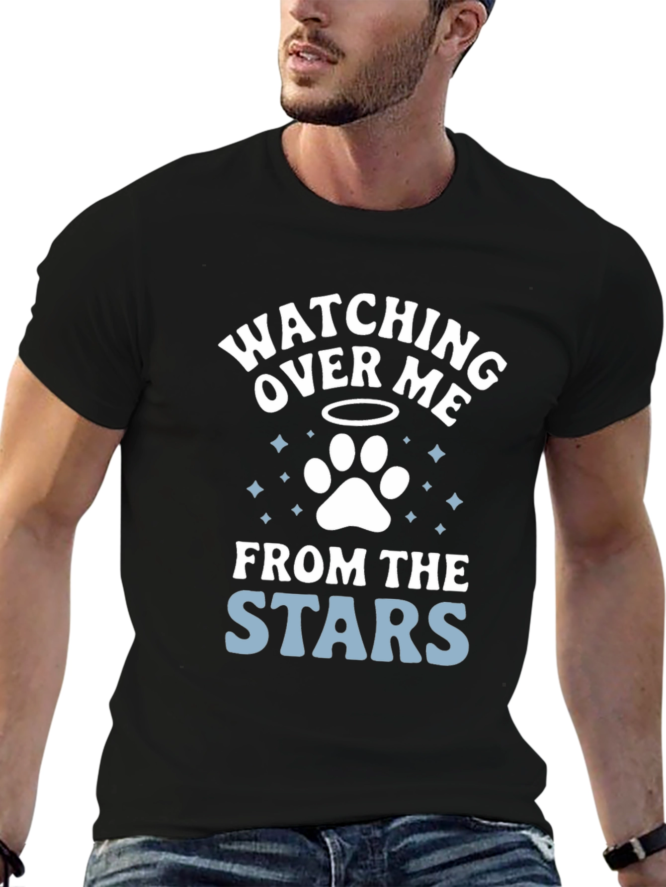 Watching Over Me Pet Loss Memorial T-Shirt