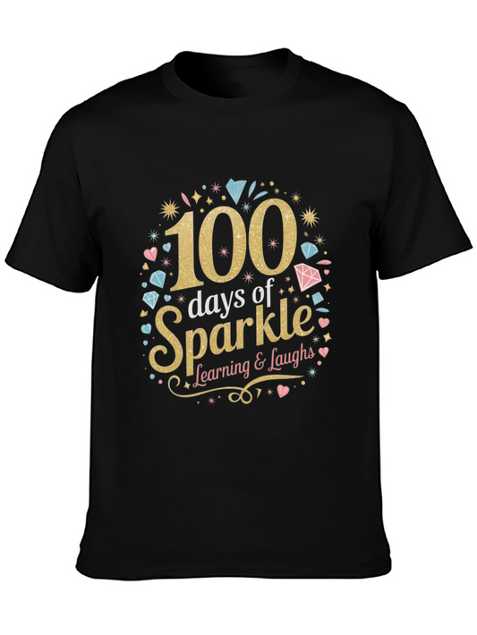 100 Days of Sparkle T-Shirt Learning Tee