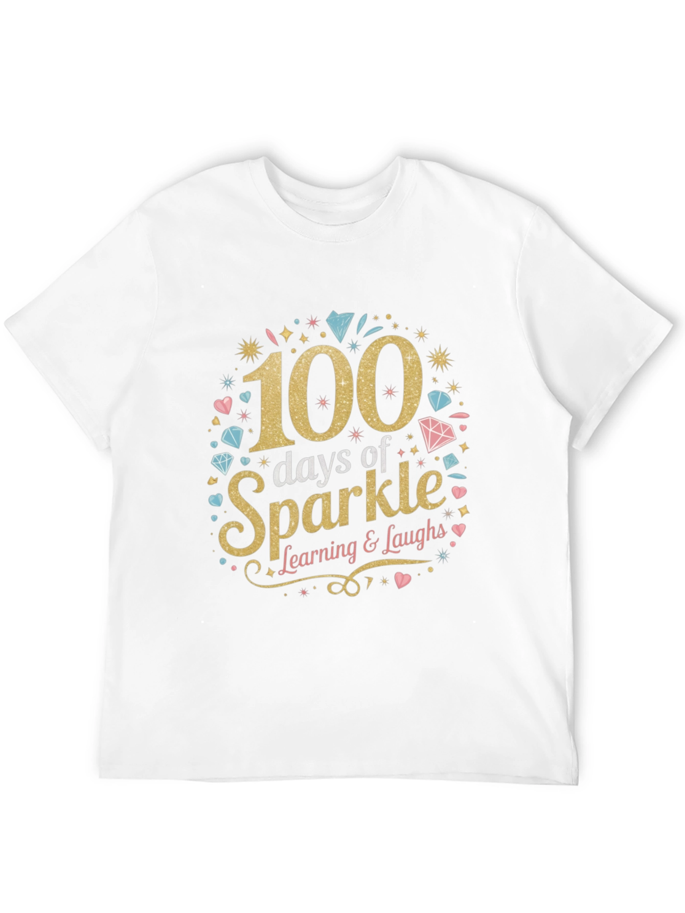 100 Days of Sparkle T-Shirt Learning Tee