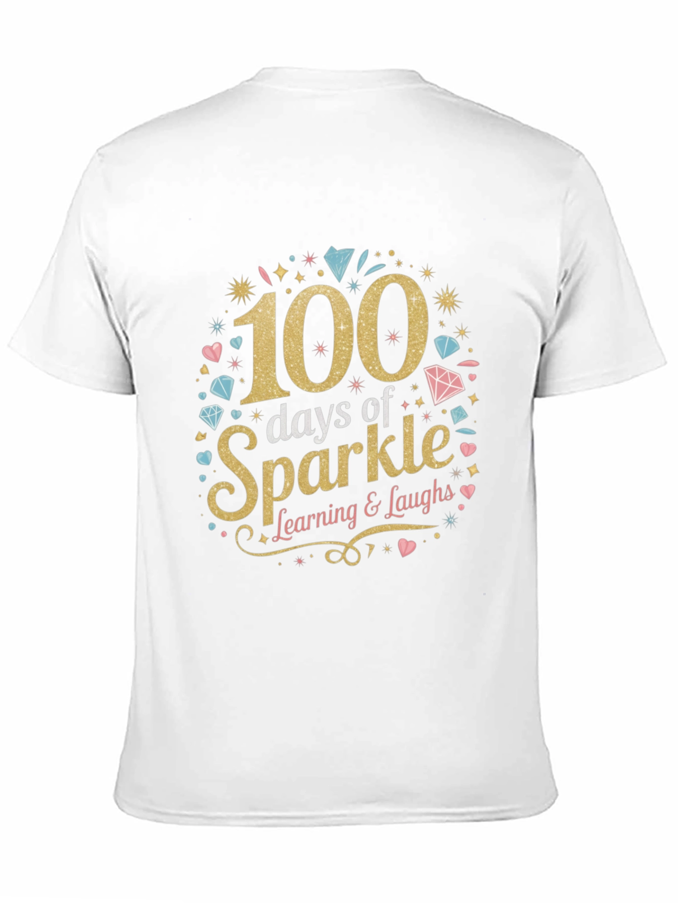 100 Days of Sparkle T-Shirt Learning Tee