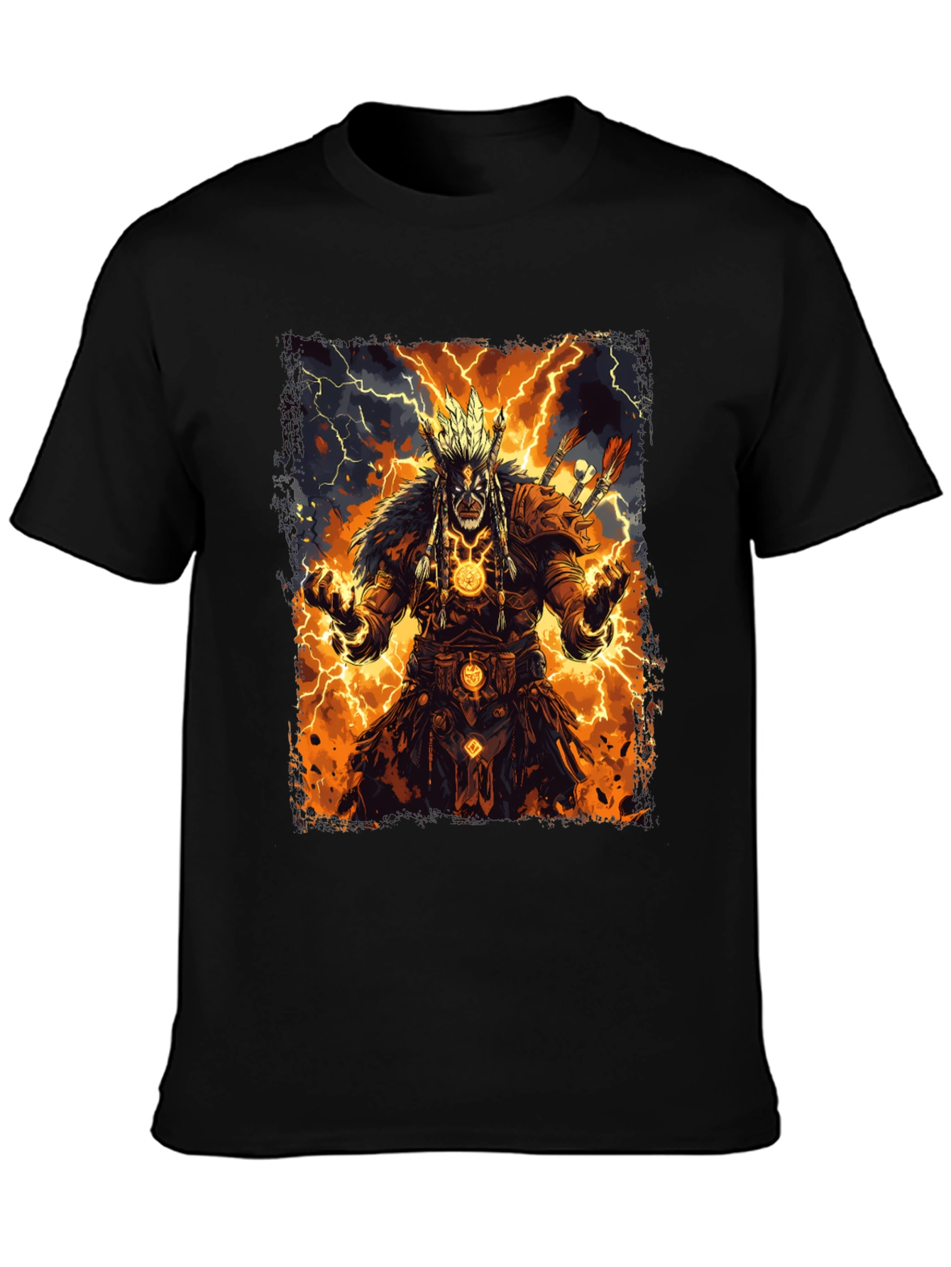 Electric Shaman Graphic Tee - Black T-Shirt