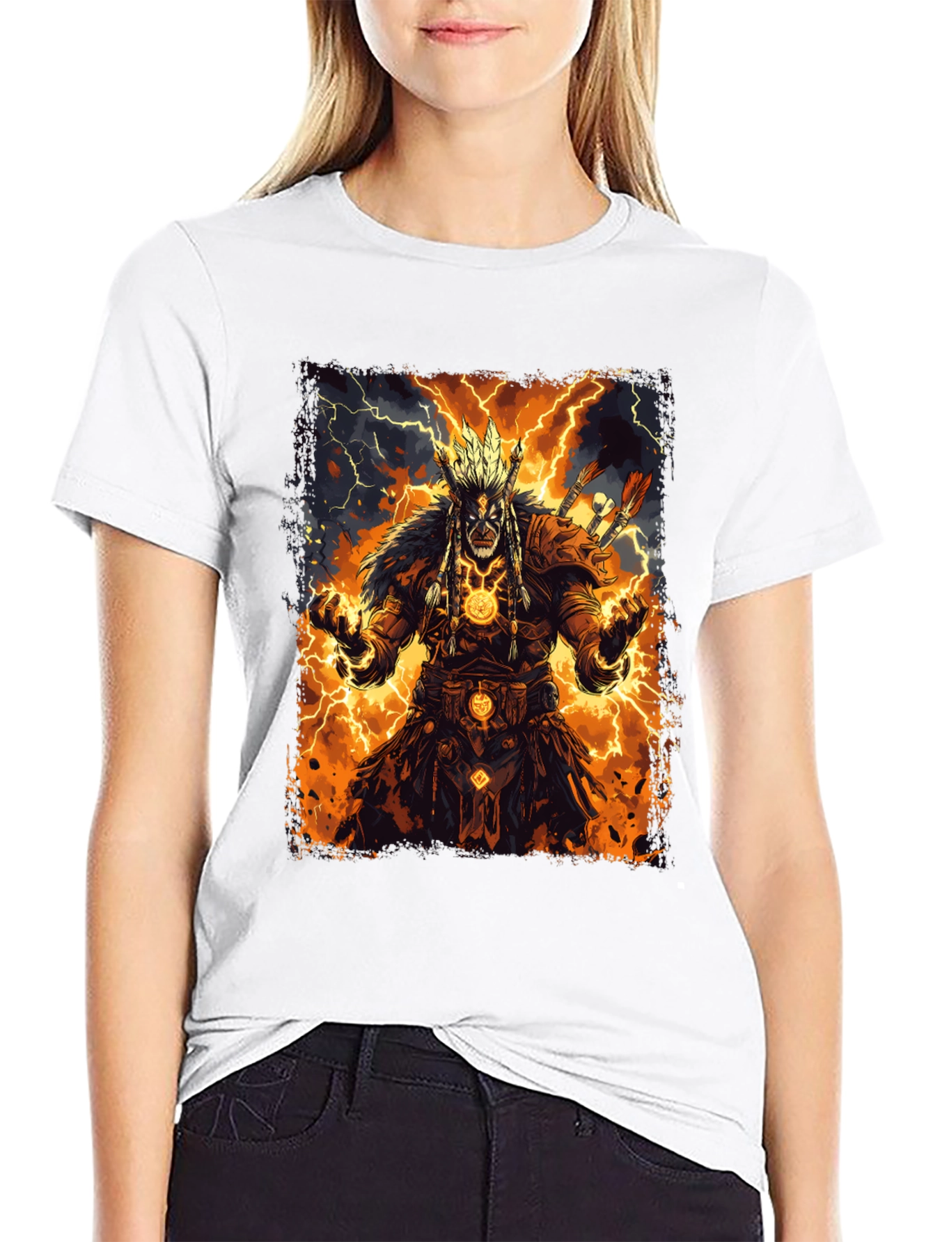 Electric Shaman Graphic Tee - Black T-Shirt