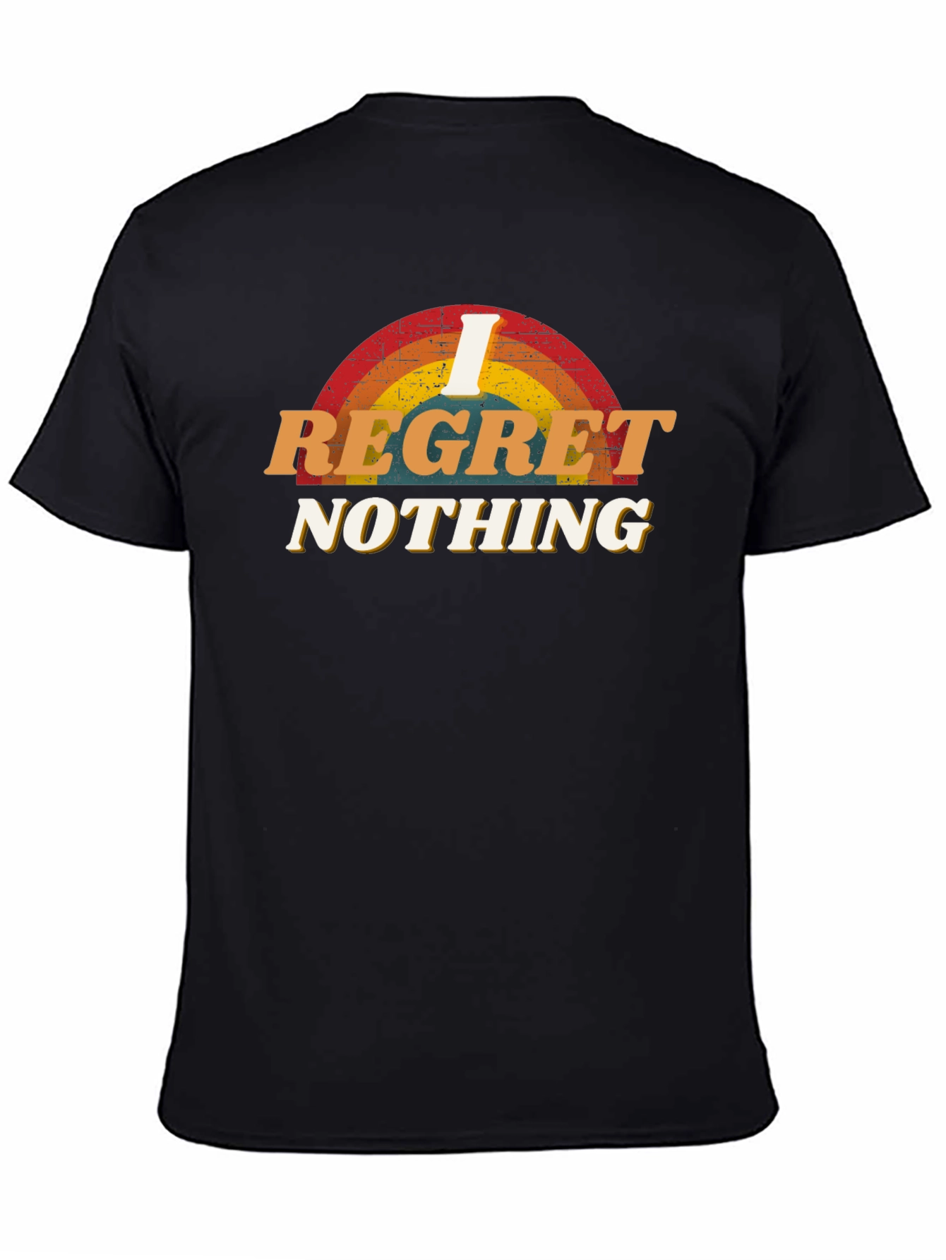 I Regret Nothing Graphic Tee - Black