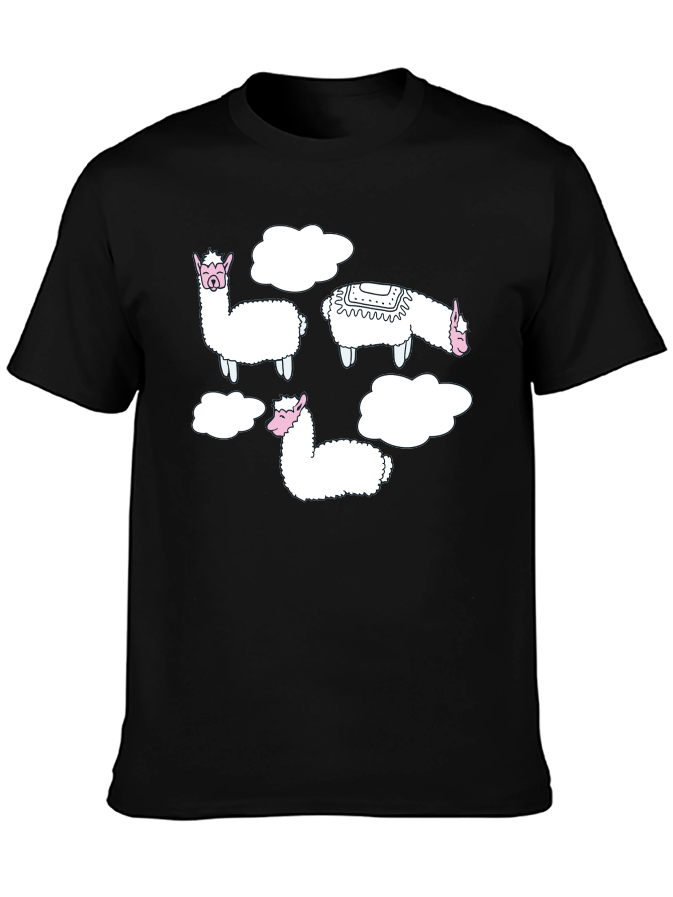 Llama Cloud T-Shirt - Mens Black Tee
