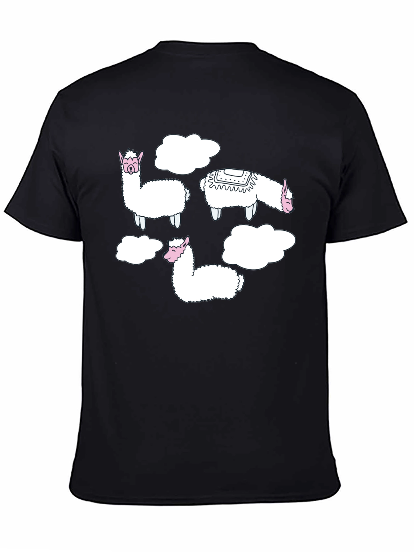 Llama Cloud T-Shirt - Mens Black Tee