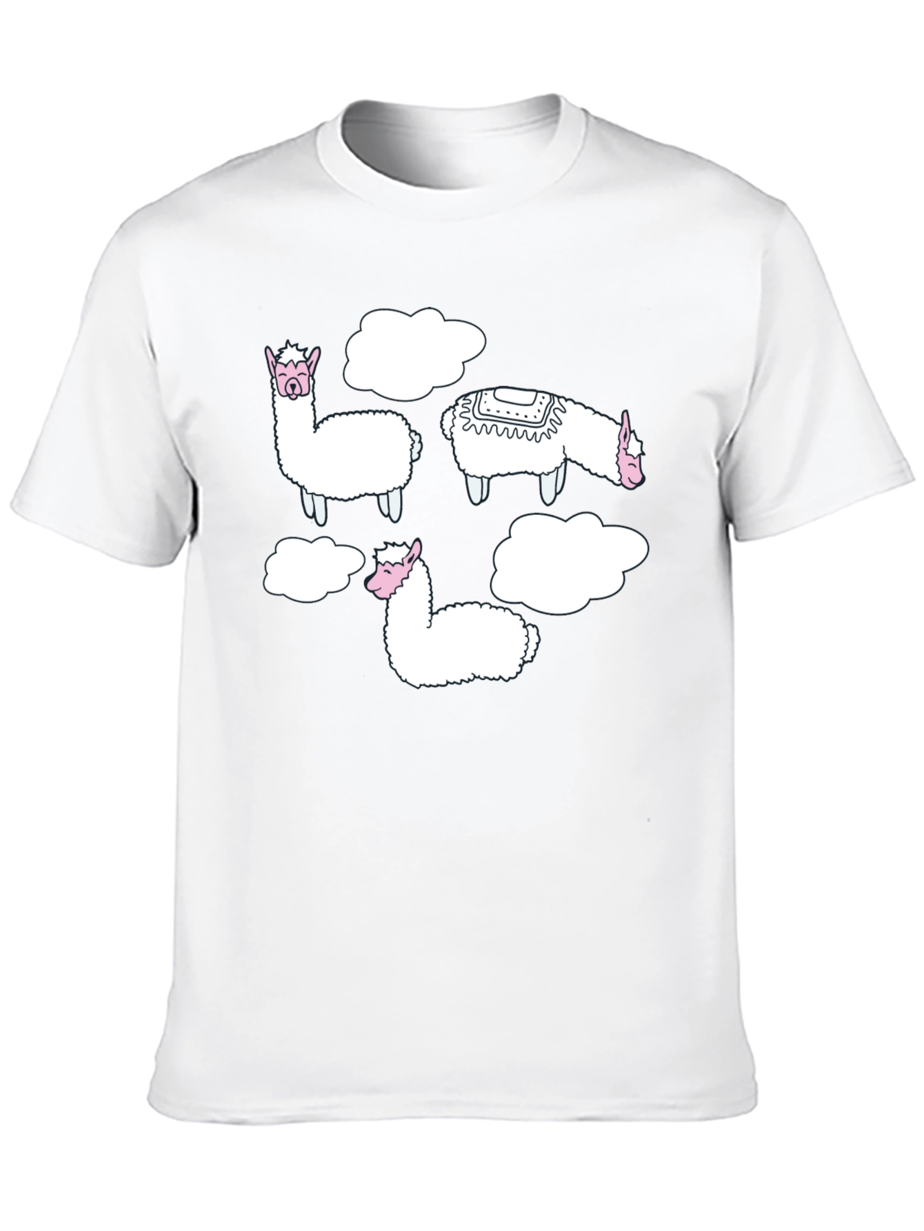 Llama Cloud T-Shirt - Mens Black Tee