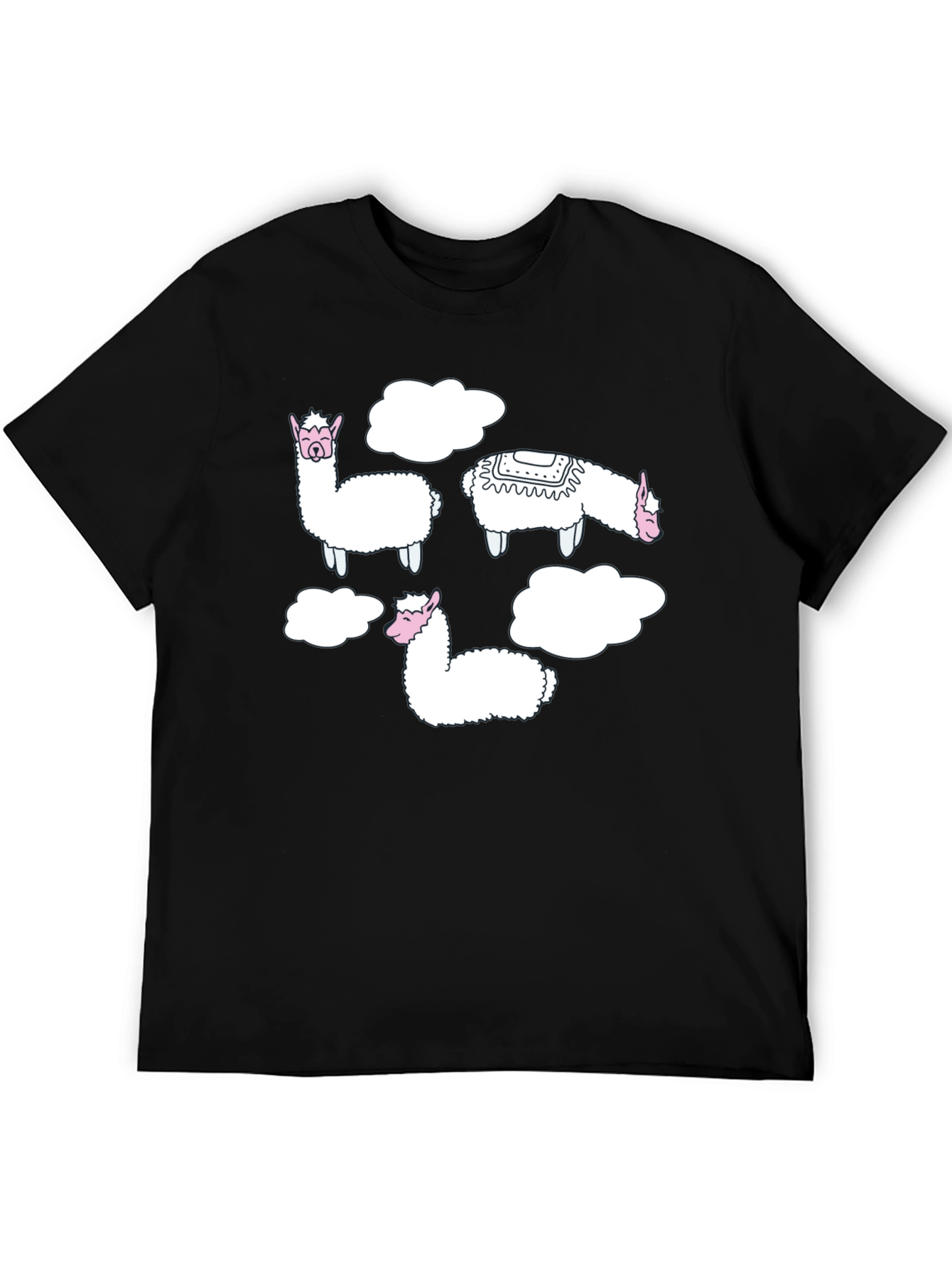 Llama Cloud T-Shirt - Mens Black Tee