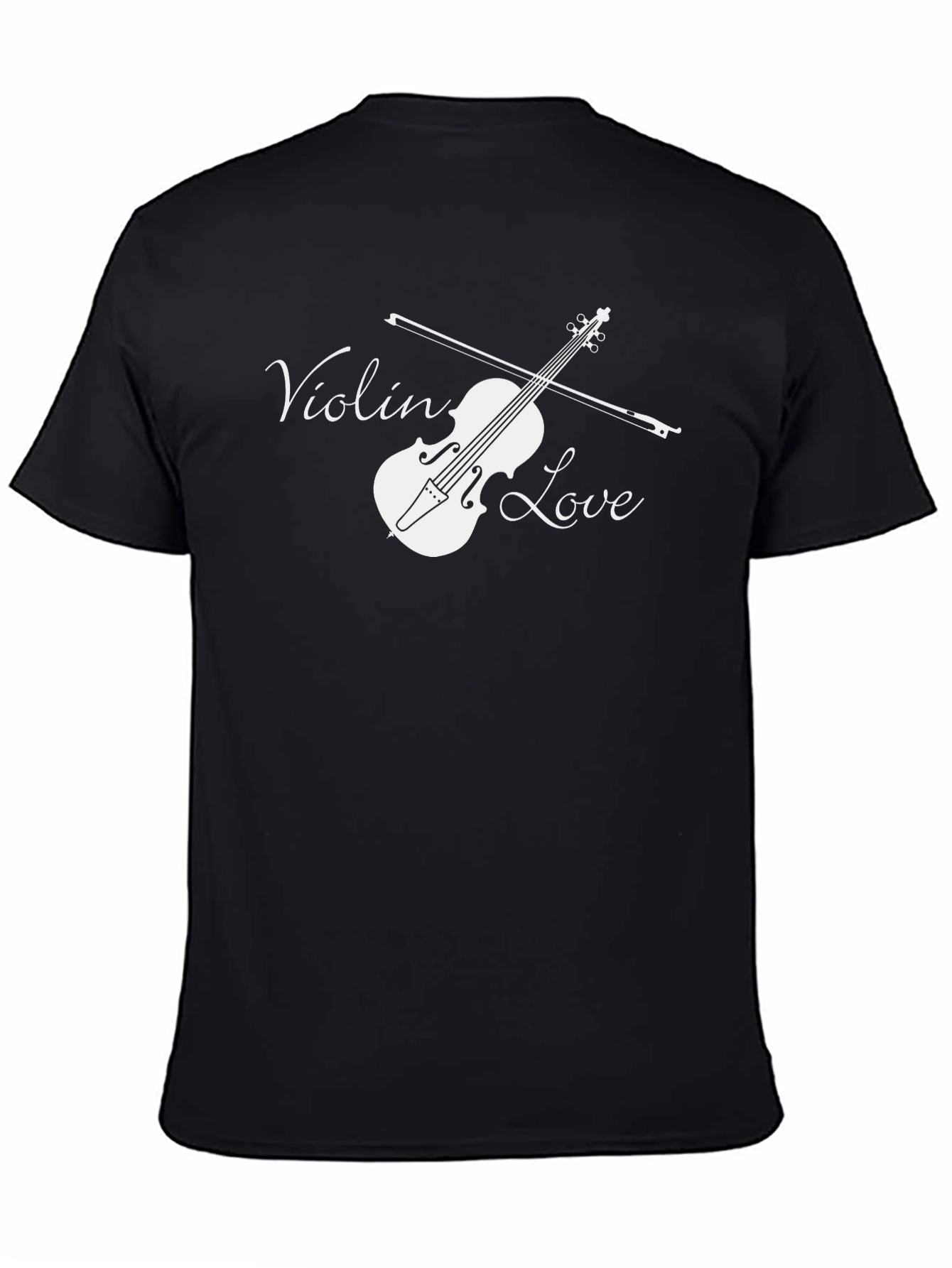 Violin Love Black T-Shirt