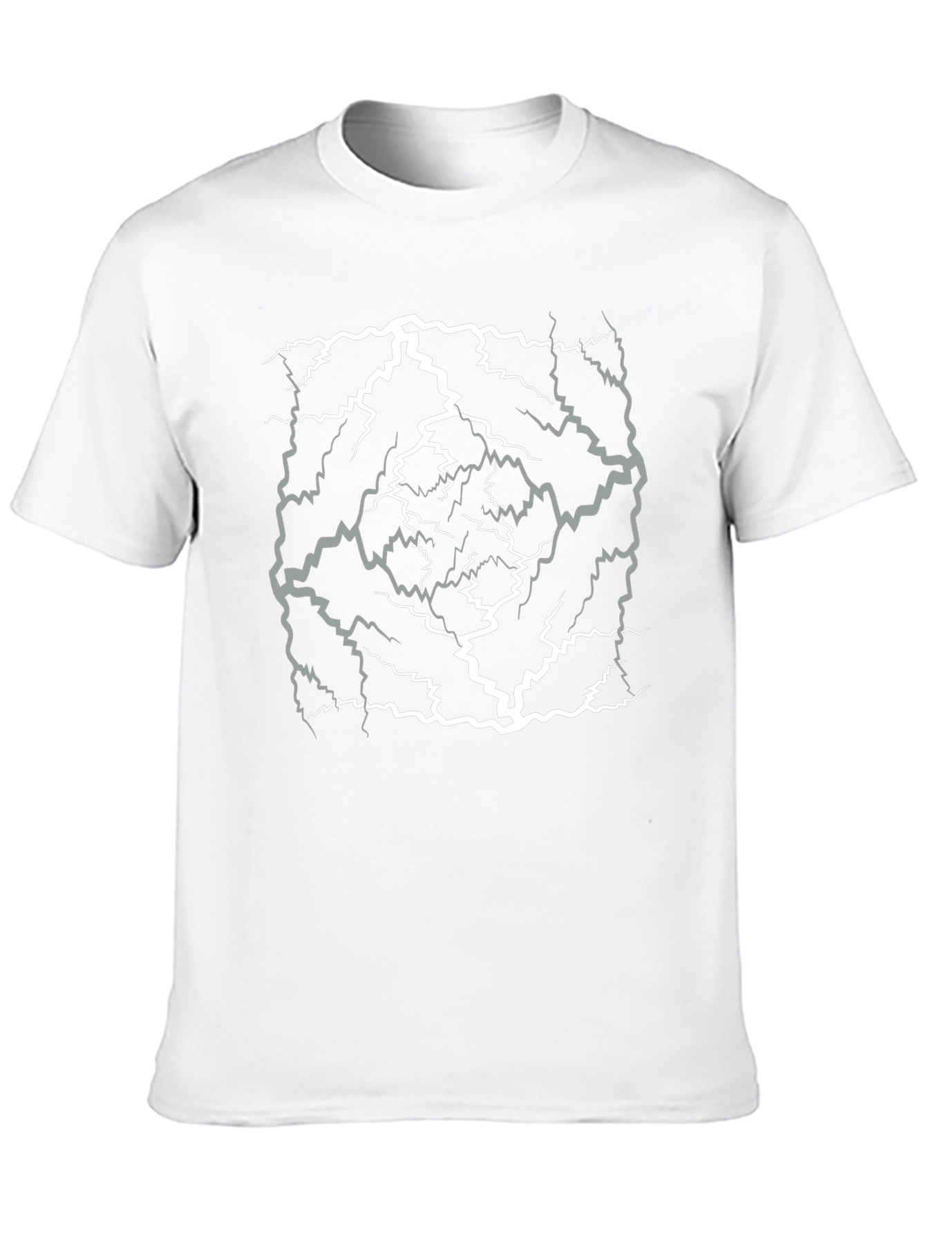 Electric Strike T-Shirt - Black Lightning Bolt Design
