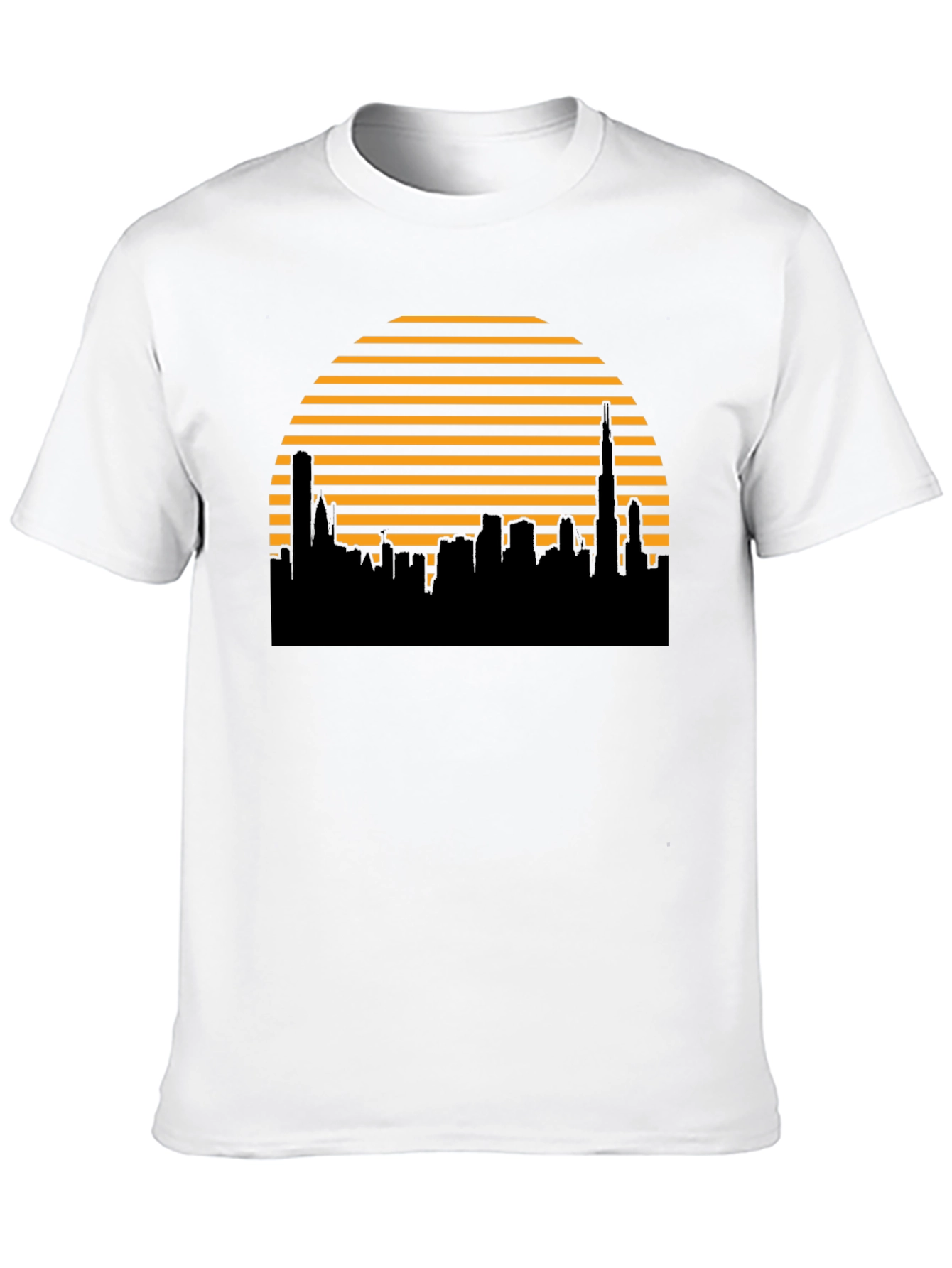 Retro Skyline T-Shirt - Modern City Silhouette