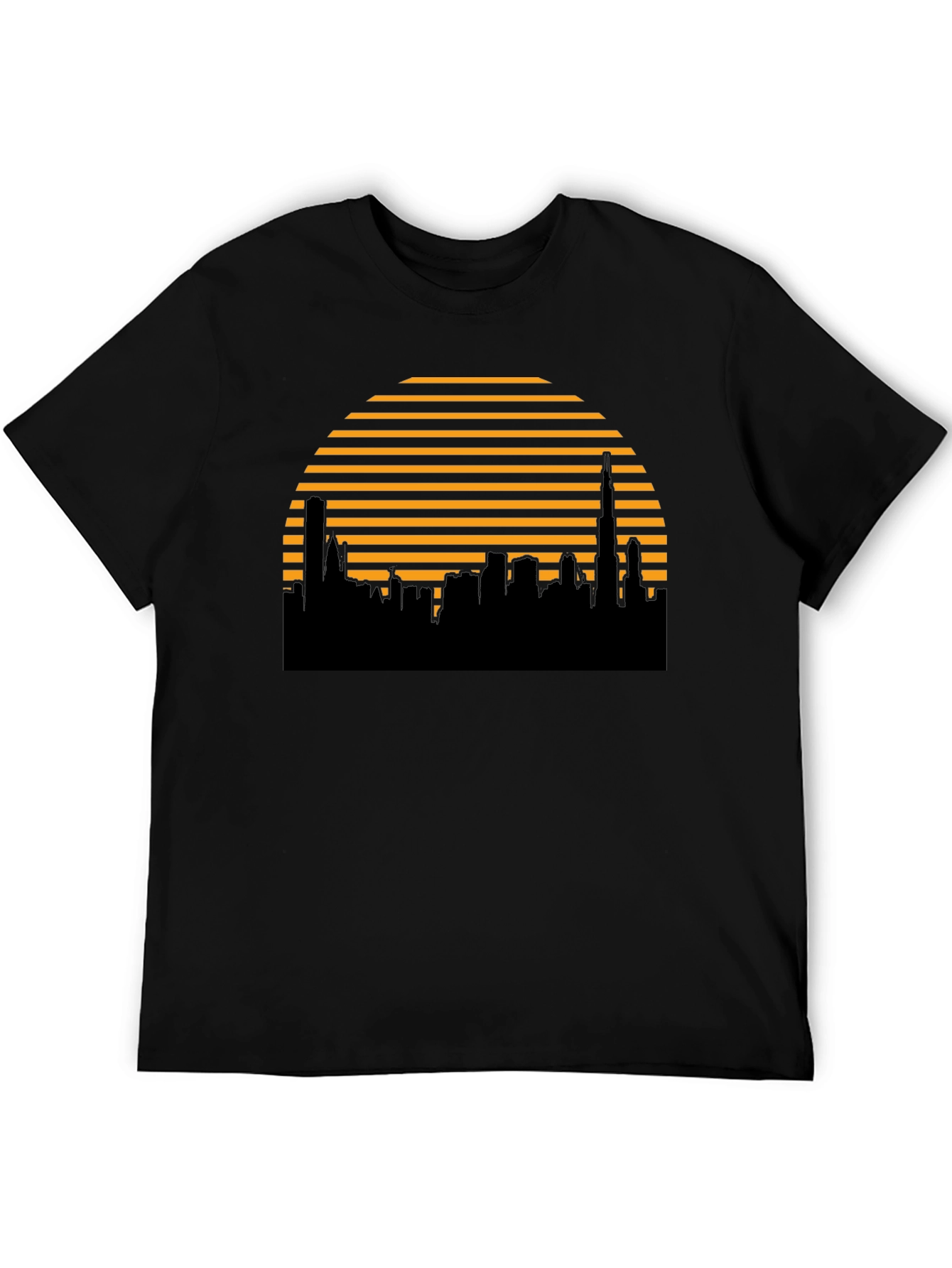 Retro Skyline T-Shirt - Modern City Silhouette