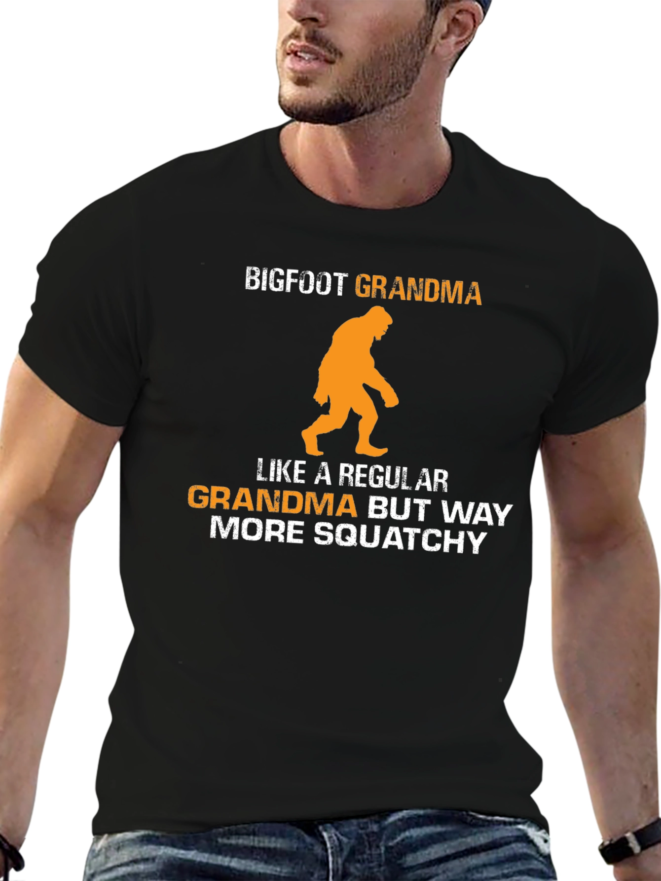 Bigfoot Grandma Graphic Tee - Squatchy Humor!