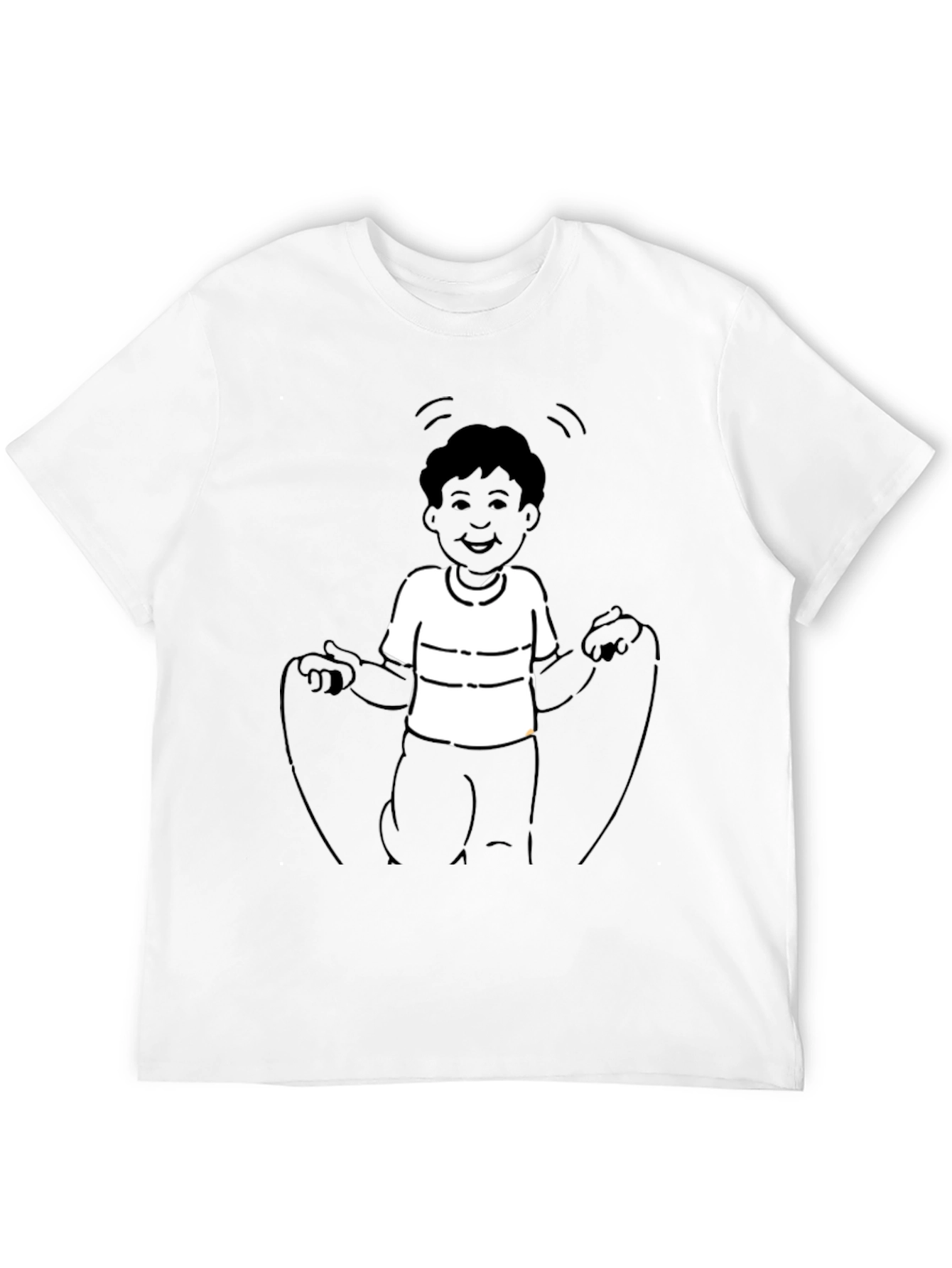 Cartoon Kid Black T-Shirt