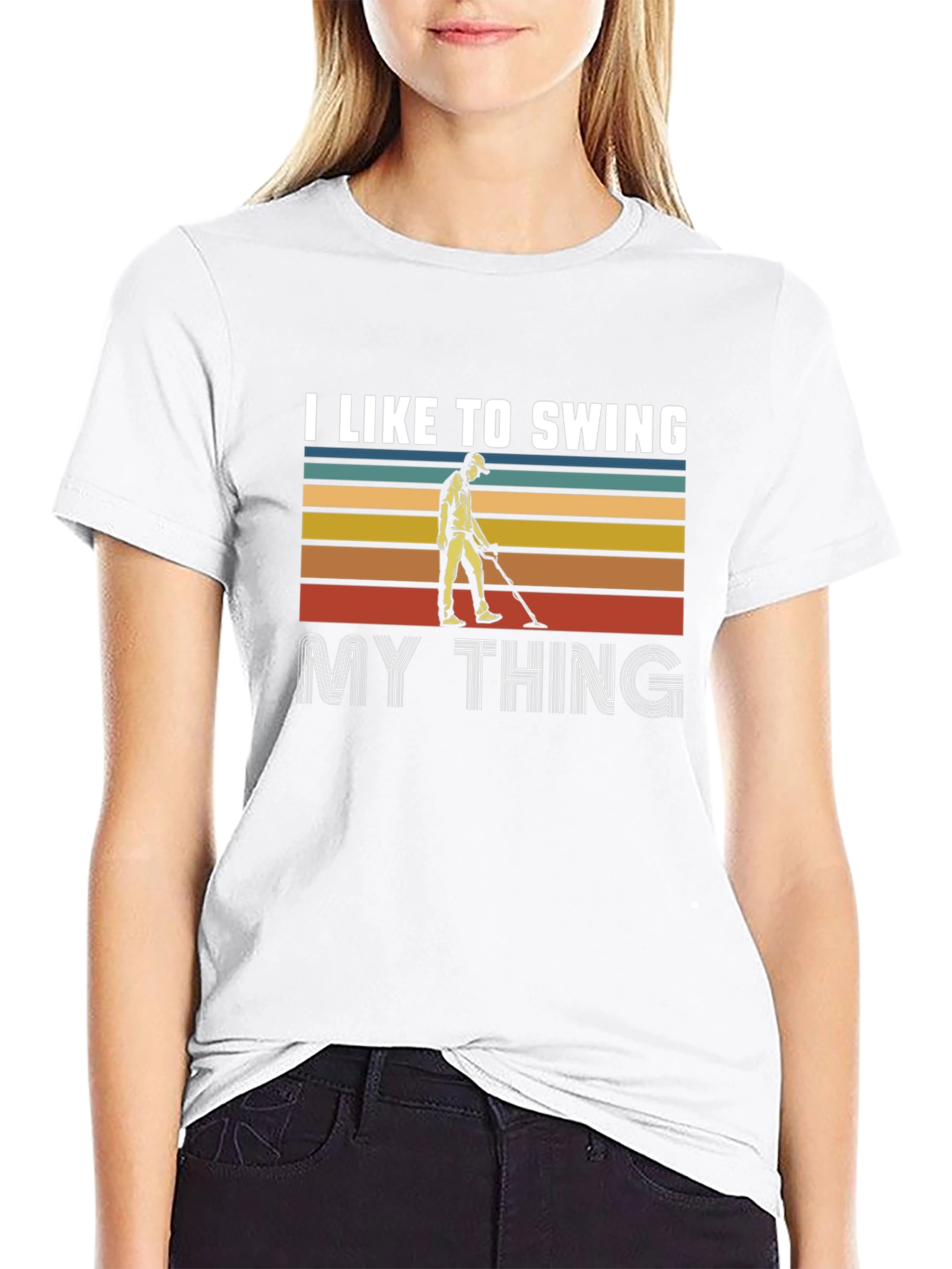 I Like to Swing My Thing Retro T-Shirt