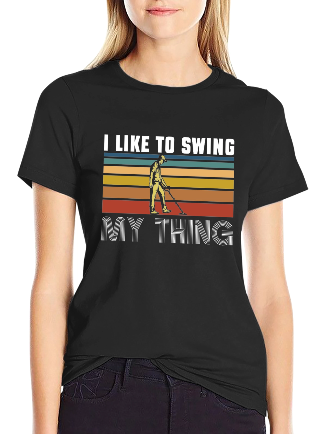 I Like to Swing My Thing Retro T-Shirt