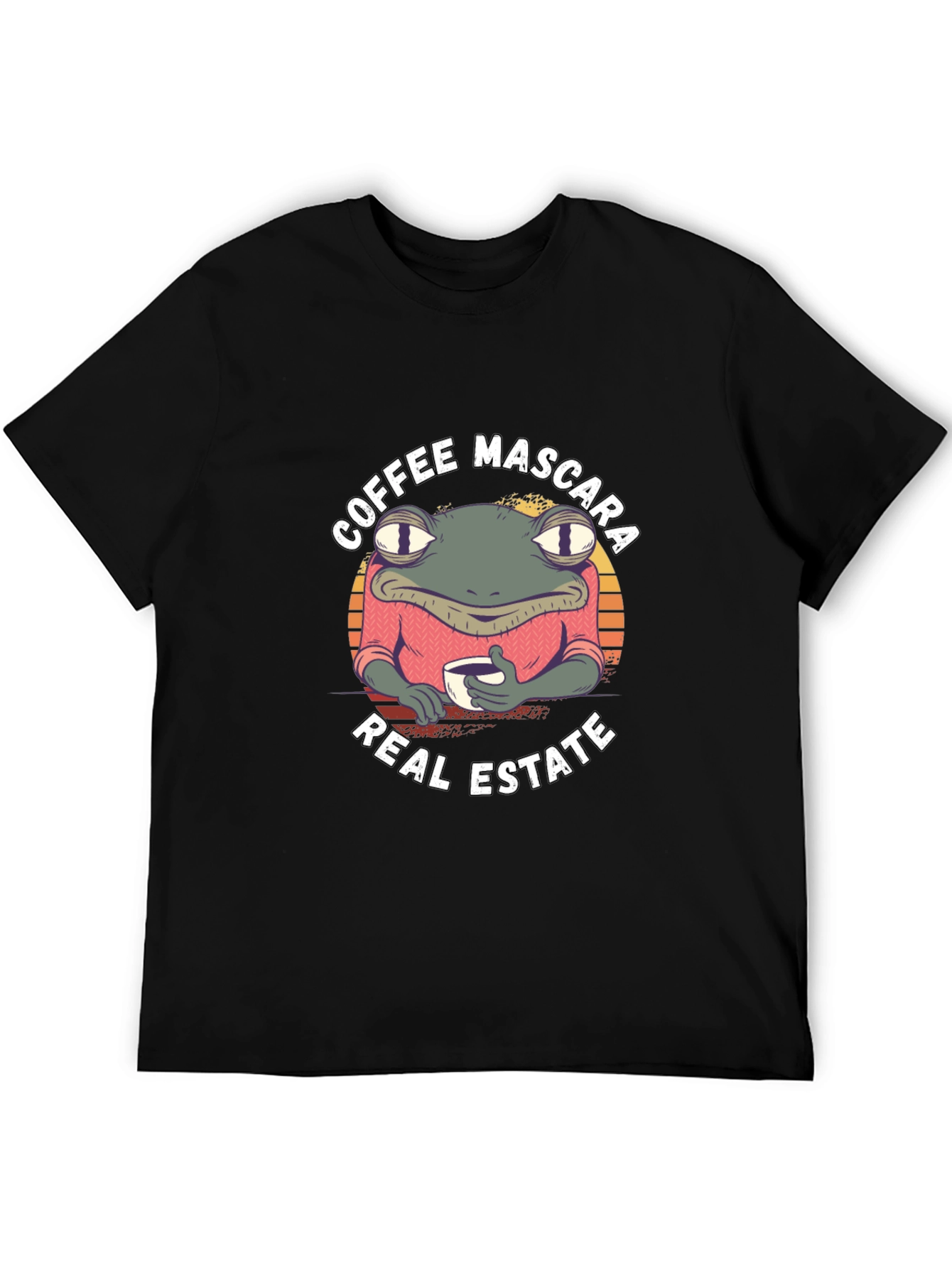 Coffee Mascara Real Estate Frog T-Shirt