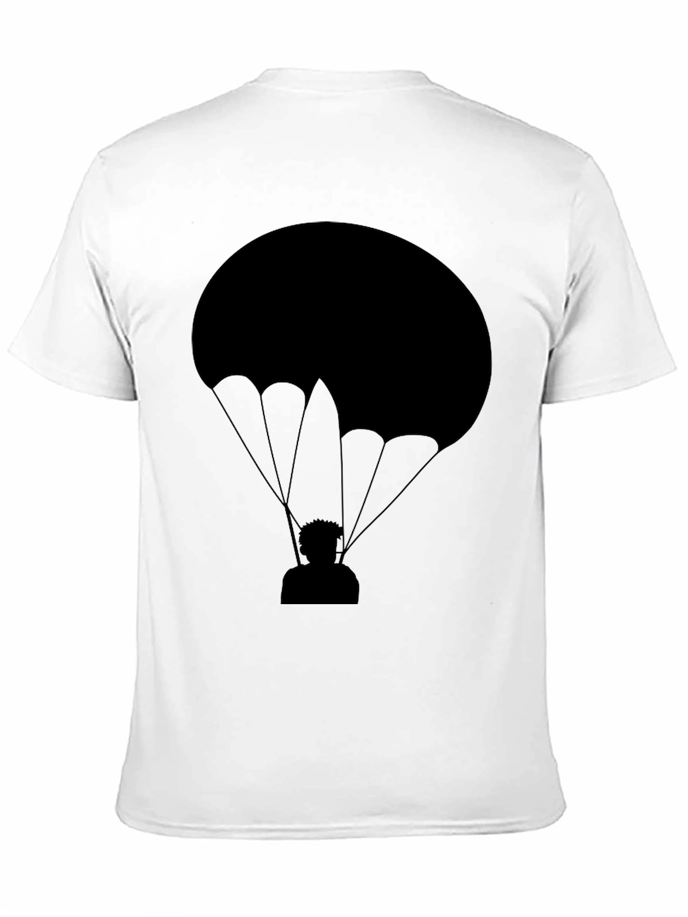Skydiving T-Shirt - Black Parachute Design
