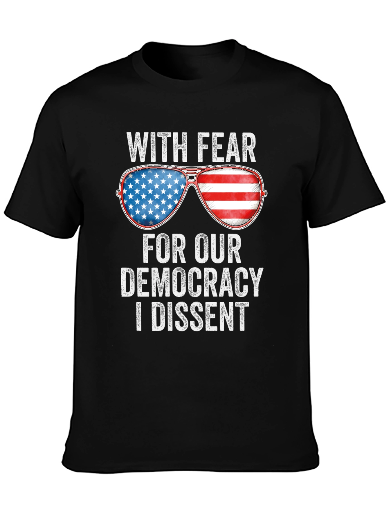 With Fear For Our Democracy Graphic T-Shirt