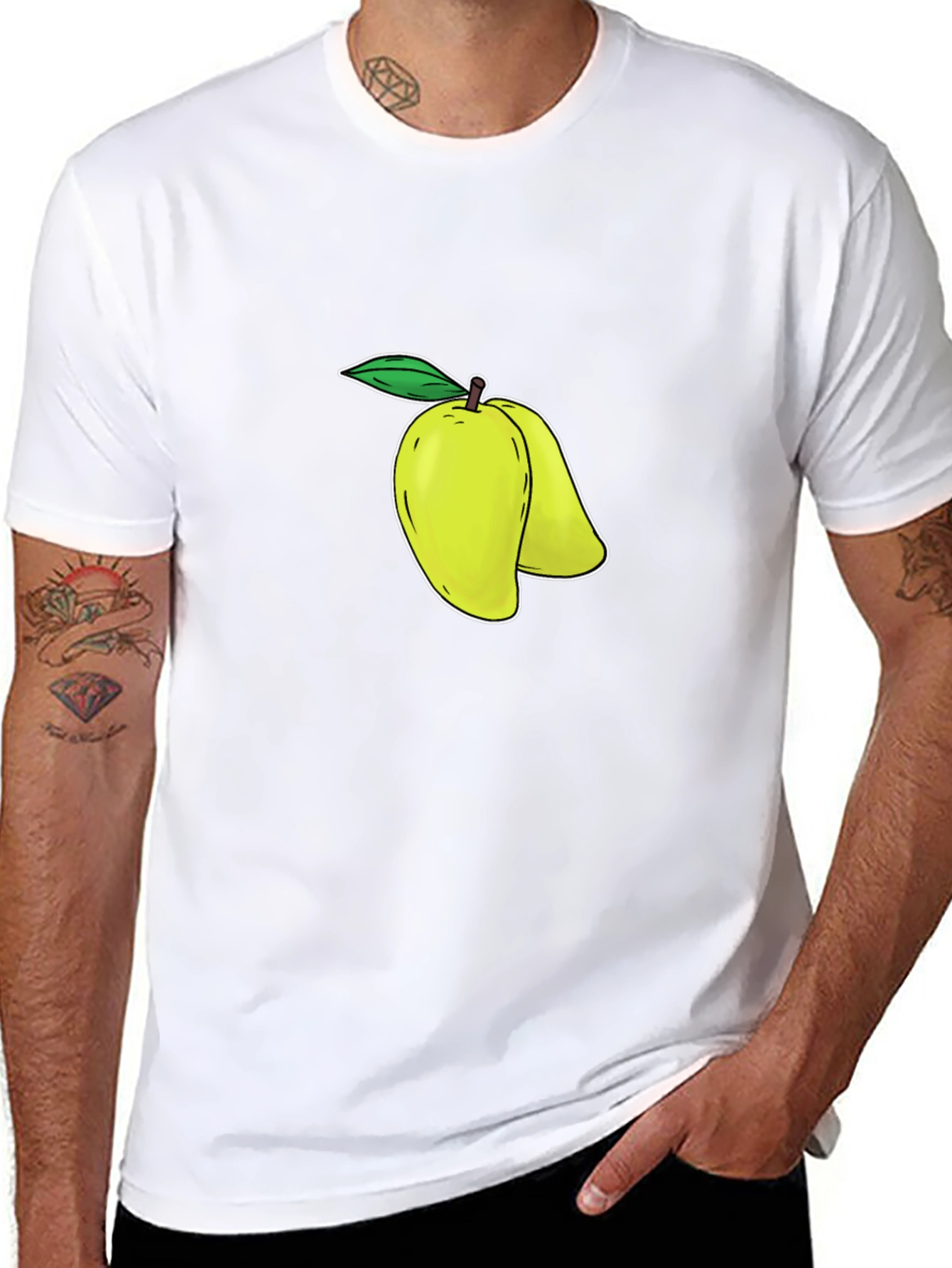 Mango Graphic Tee - Unique Fruit Design