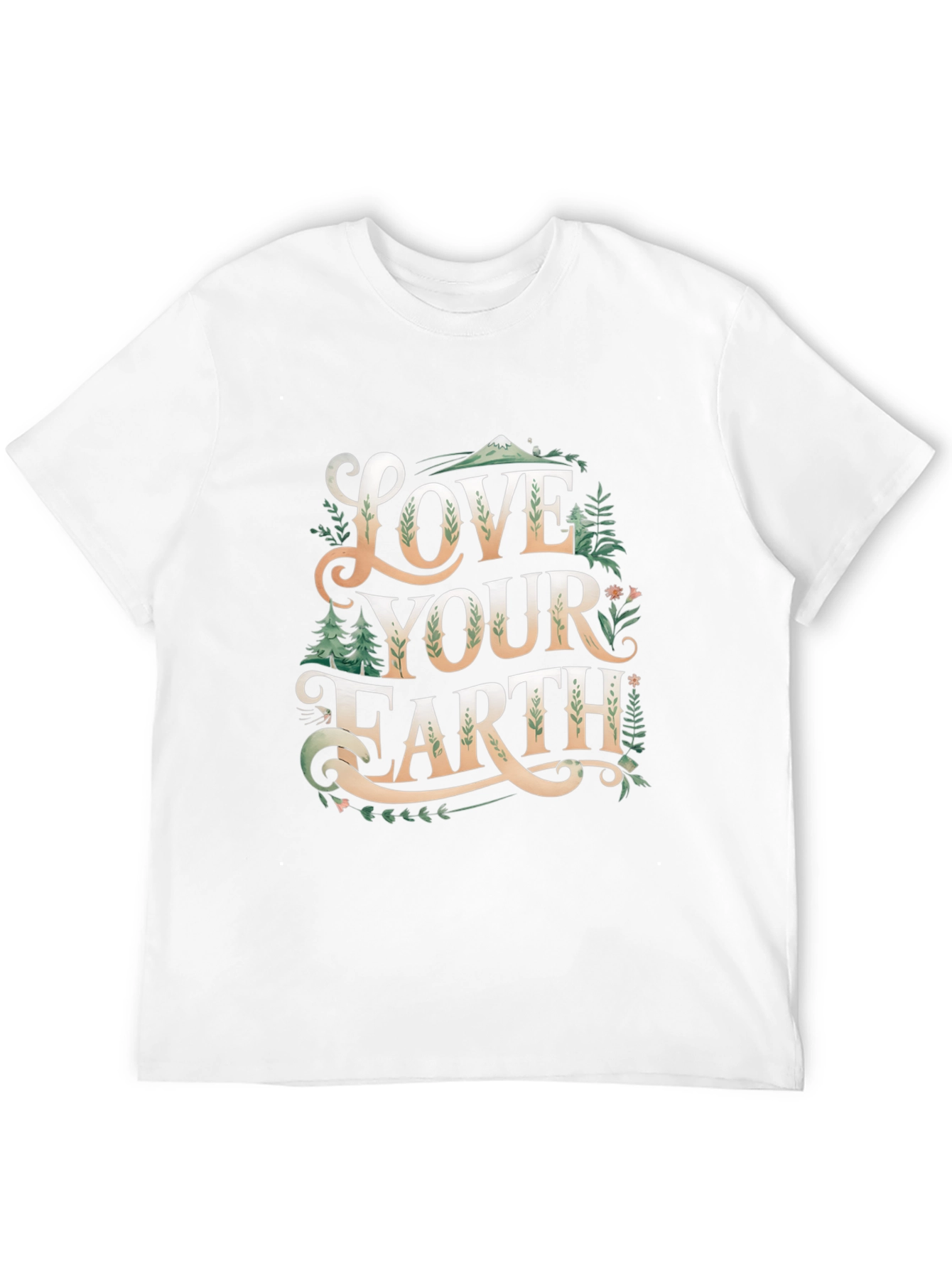 Love Your Earth Graphic T-Shirt - Black