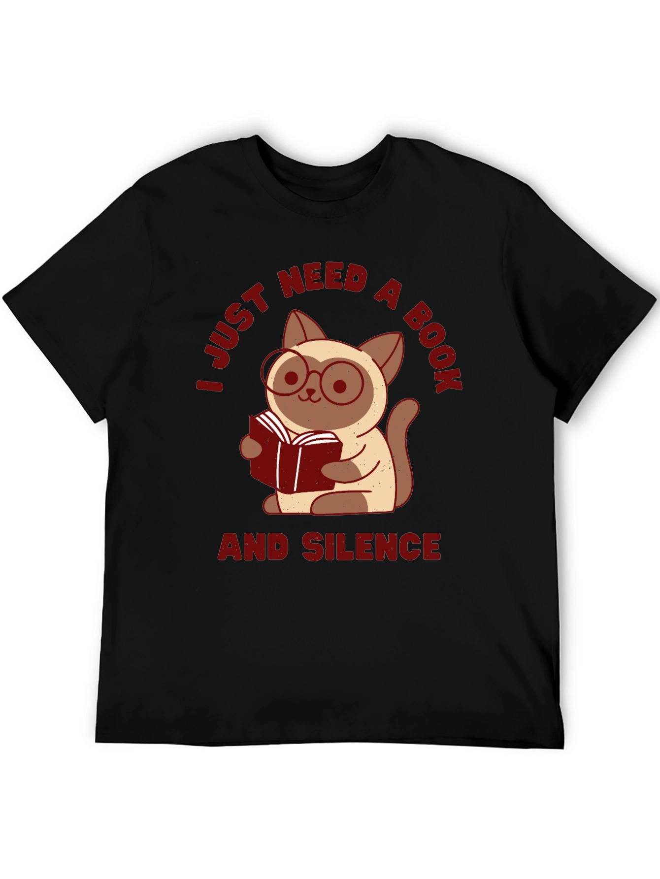 Book Lover Cat T-Shirt