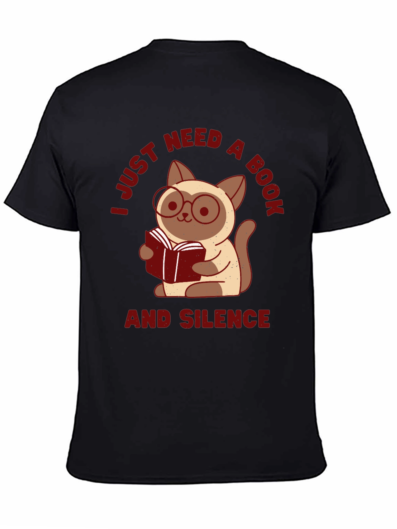 Book Lover Cat T-Shirt