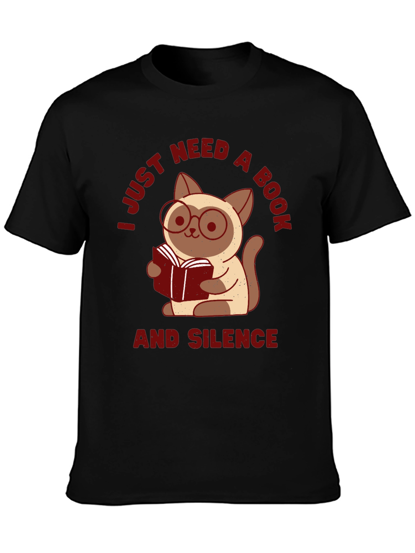 Book Lover Cat T-Shirt