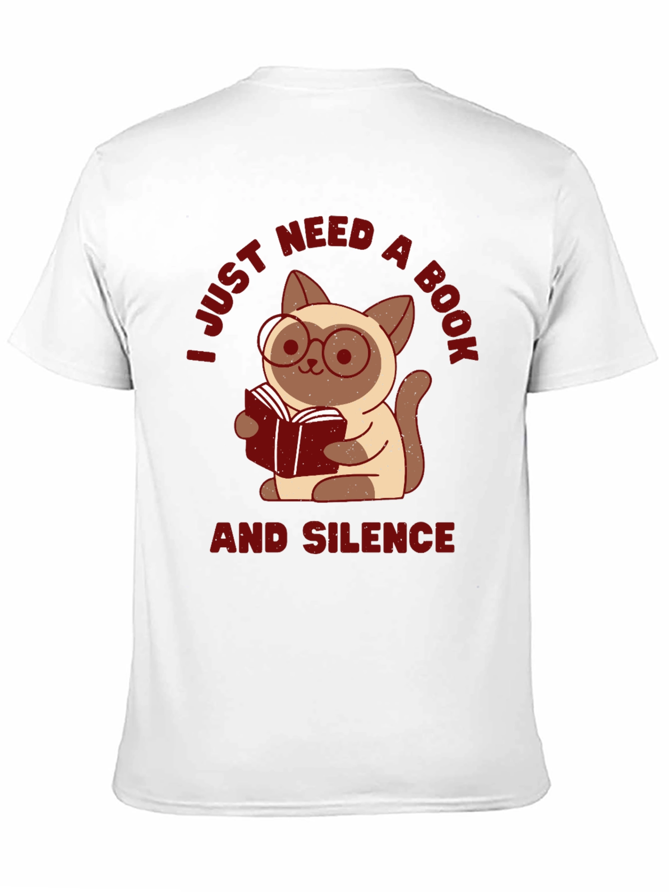 Book Lover Cat T-Shirt