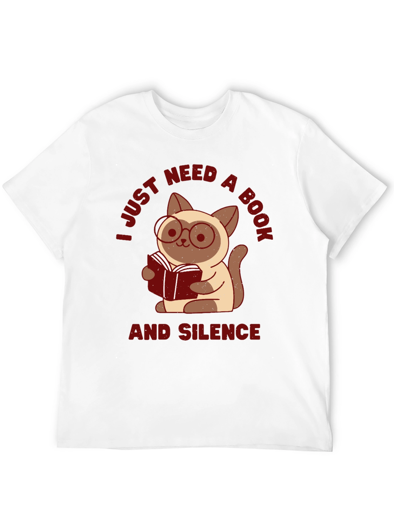 Book Lover Cat T-Shirt