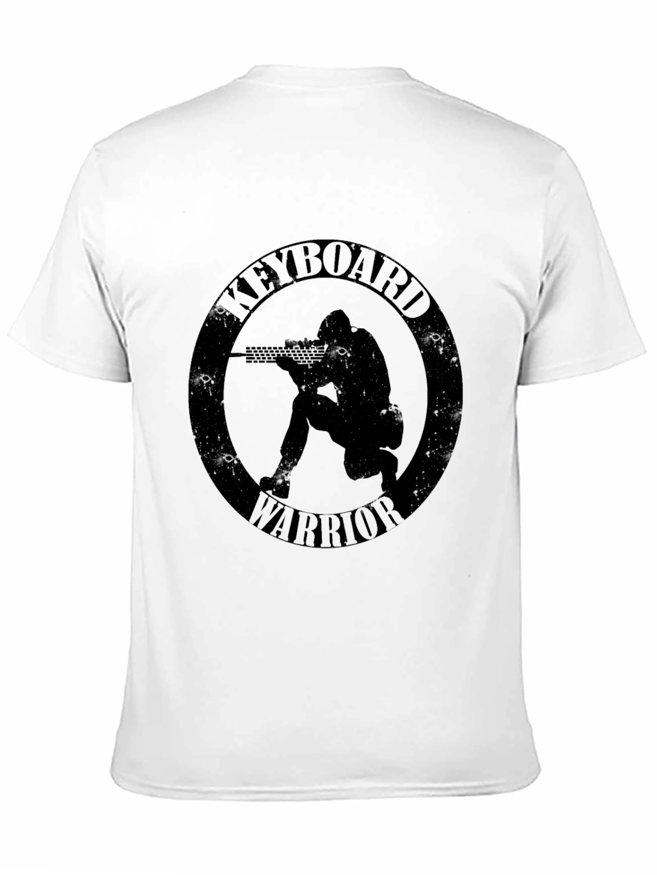 Keyboard Warrior Black Graphic T-Shirt