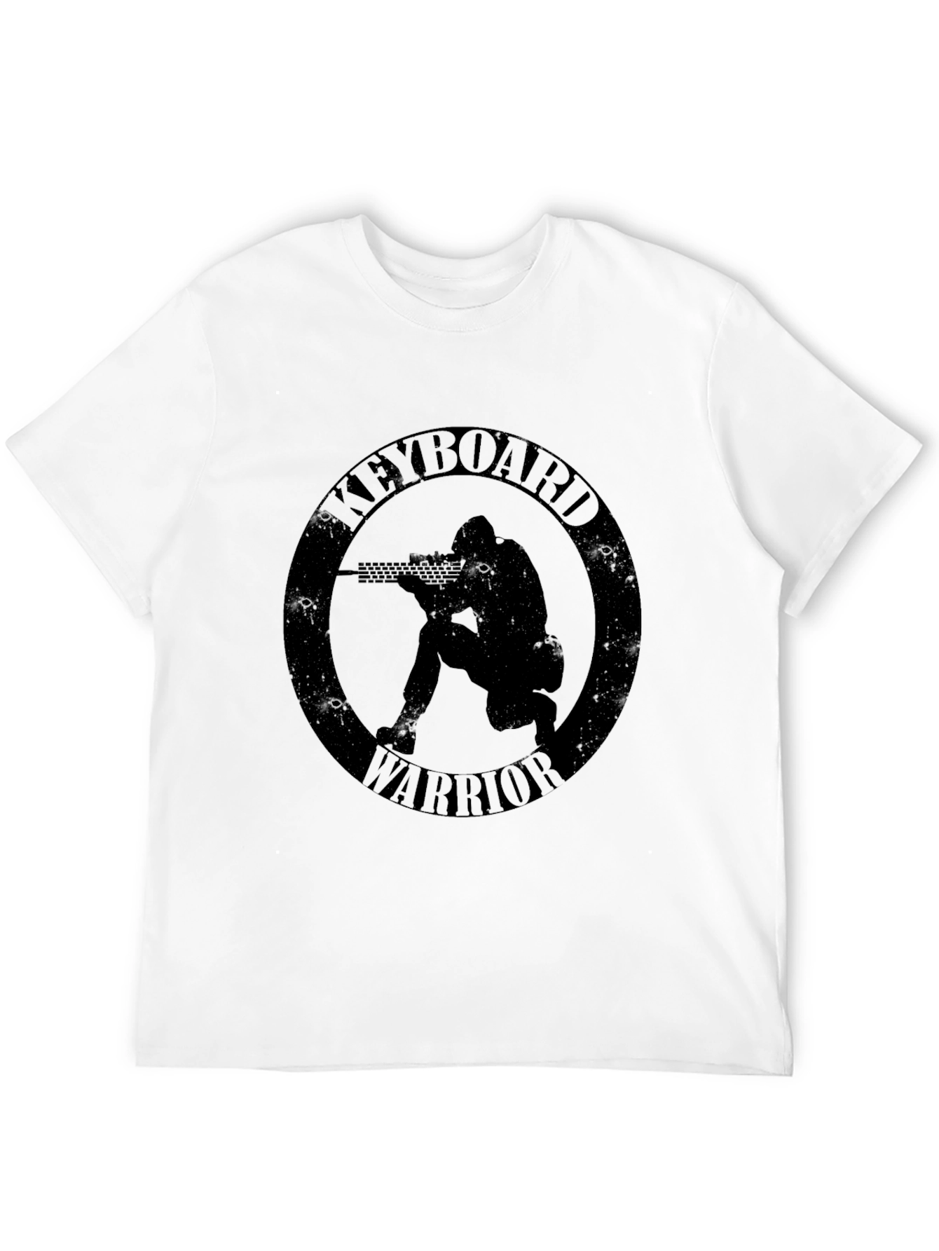 Keyboard Warrior Black Graphic T-Shirt