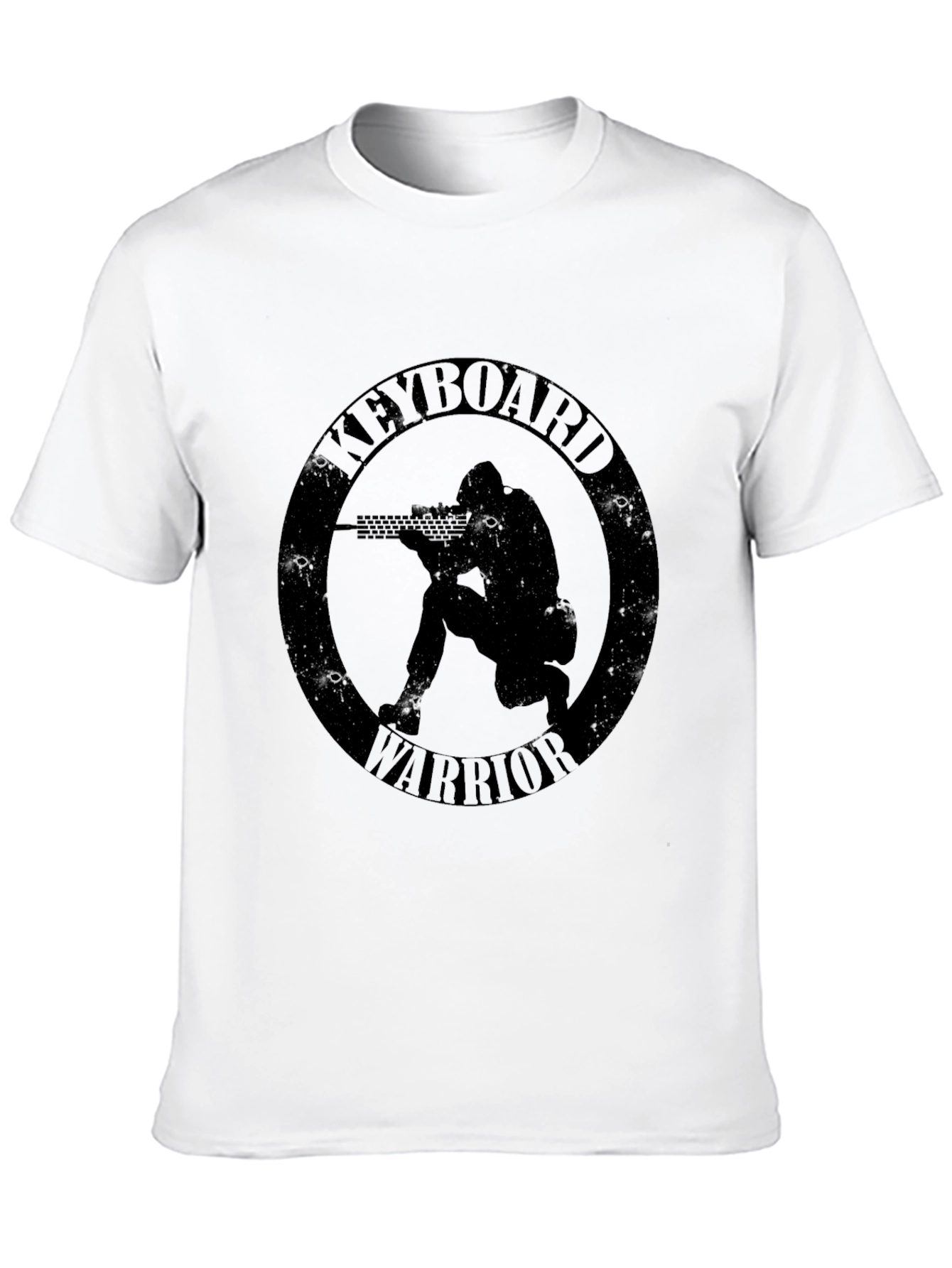 Keyboard Warrior Black Graphic T-Shirt