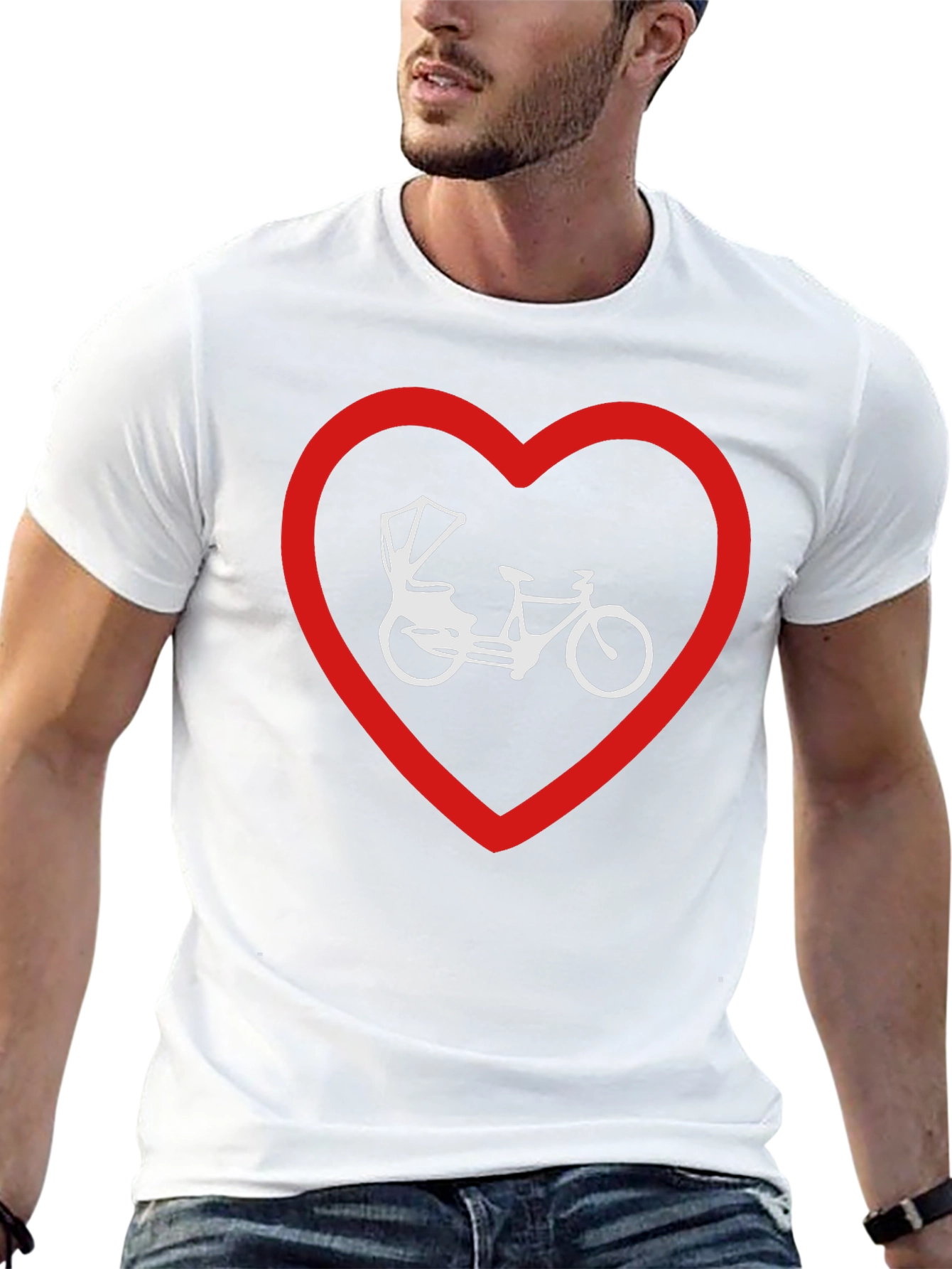 Heart Rickshaw Graphic Tee - Stylish Black T-Shirt