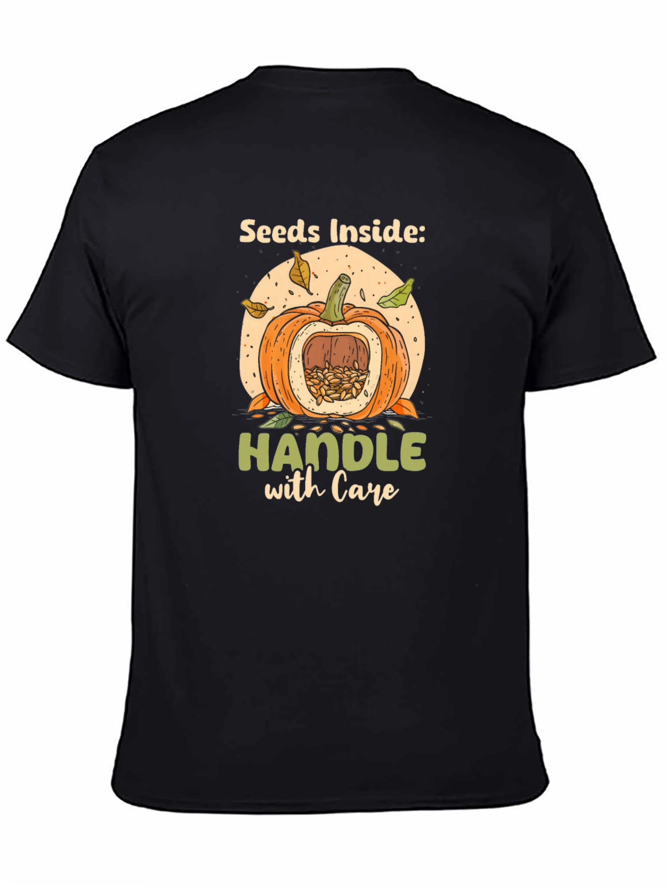 Seeds Inside Pumpkin Graphic Tee - Handle With Care