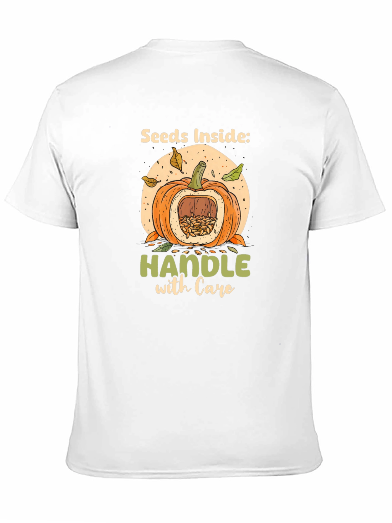 Seeds Inside Pumpkin Graphic Tee - Handle With Care