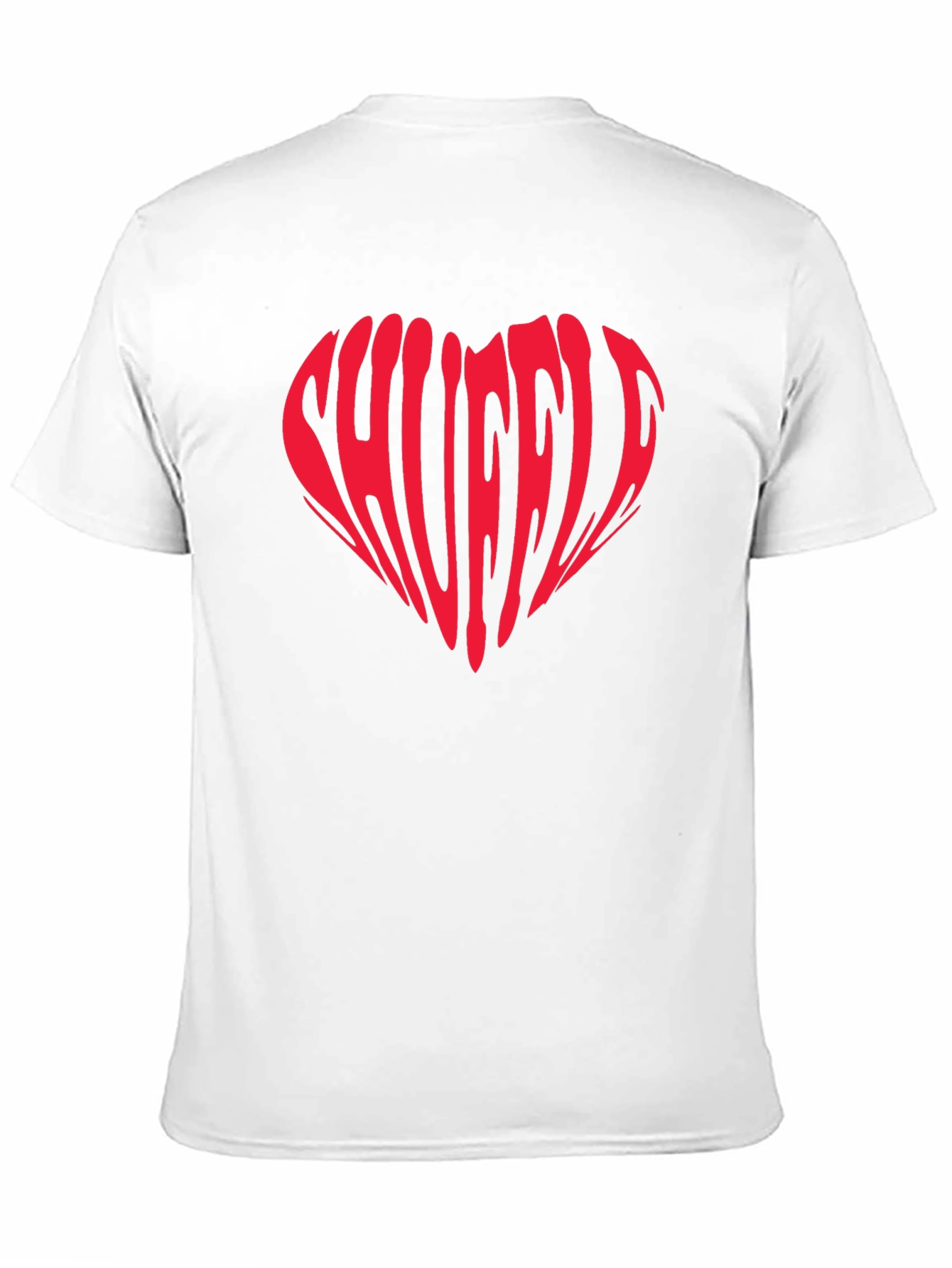 Shuffle Heart Graphic T-Shirt - Trendy Tee